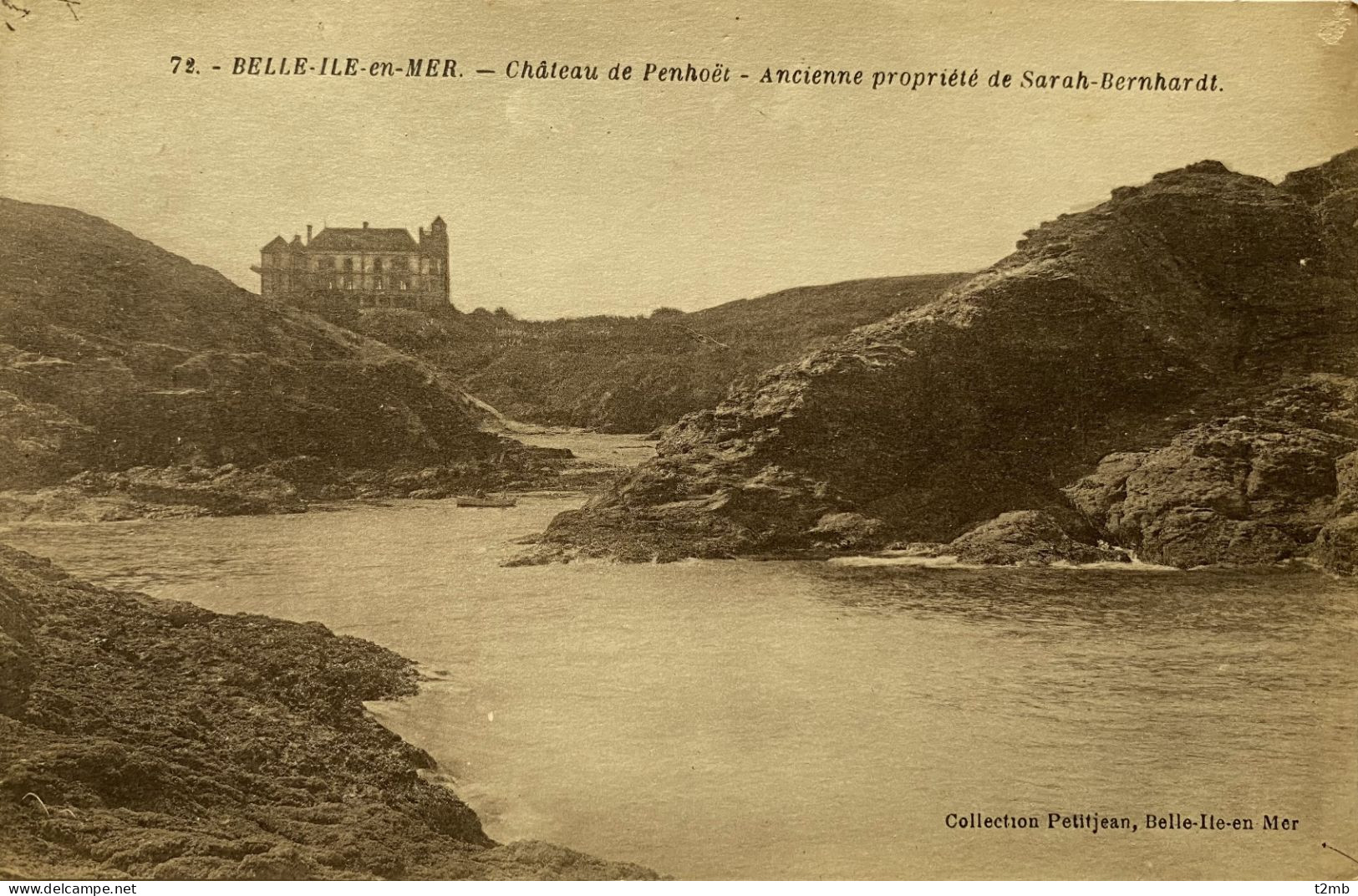 CPA (Morbihan) BELLE ILE EN MER - Château De Penhoët, Ancienne Propriété De Sarah Bernhardt (n° 72) - Belle Ile En Mer