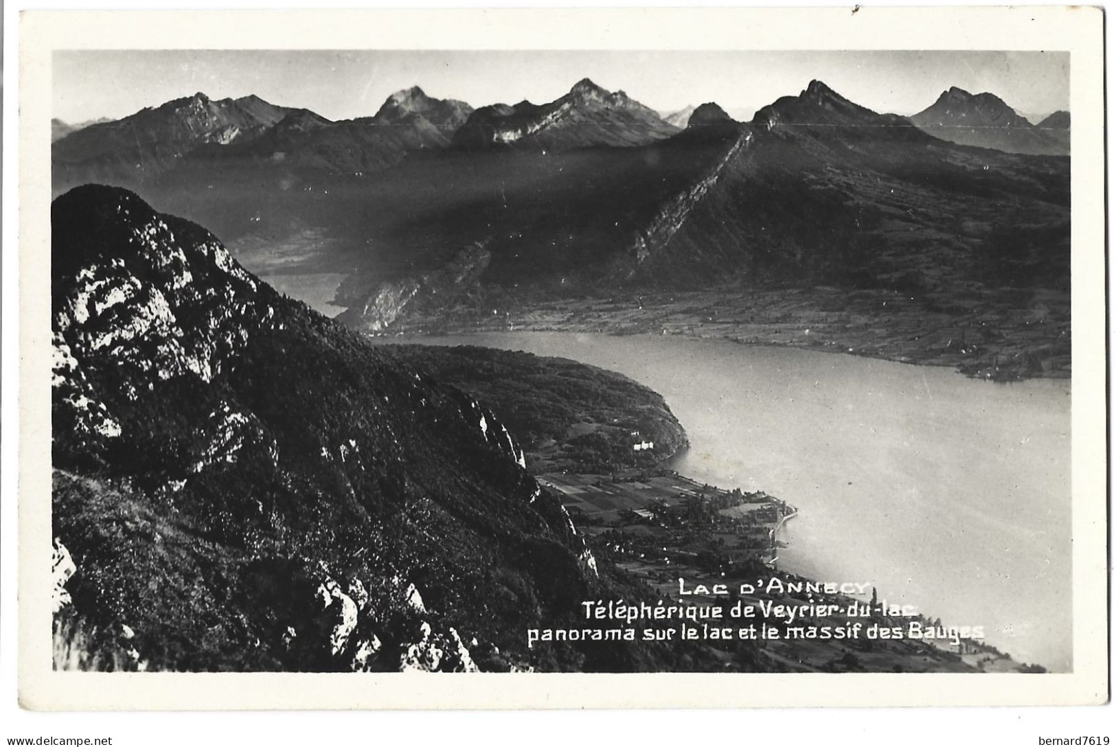 73   Lac D' Annecy  - Le Teleferique De Veyrier Du Lac - Panorama Sur Le Lac  Et Le Massif Des Bauges - Annecy