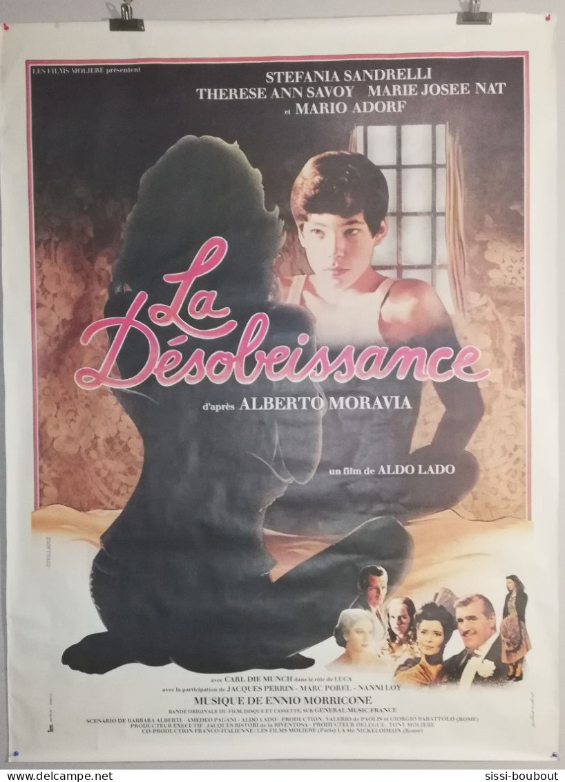 Affiche Originale De Cinéma "La Désobéissance" Avec Stéfania Sandrelli, Jacques Perrin & Marie-José Nat De 1981 - Manifesti & Poster