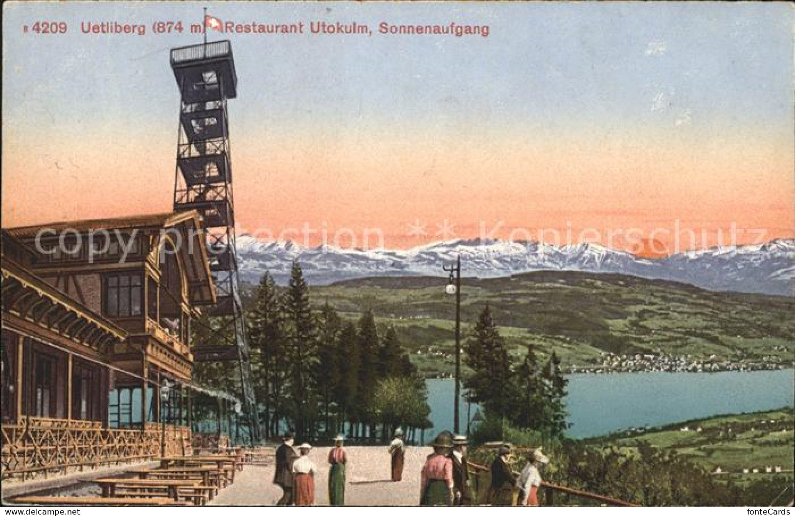 11778767 Uetliberg Zuerich Restaurant Uto Kulm Sonnenaufgang Uetliberg Zuerich - Autres & Non Classés