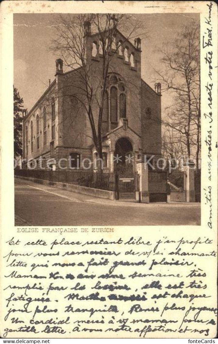 11778747 Zuerich Eglise Francaise Zuerich - Autres & Non Classés