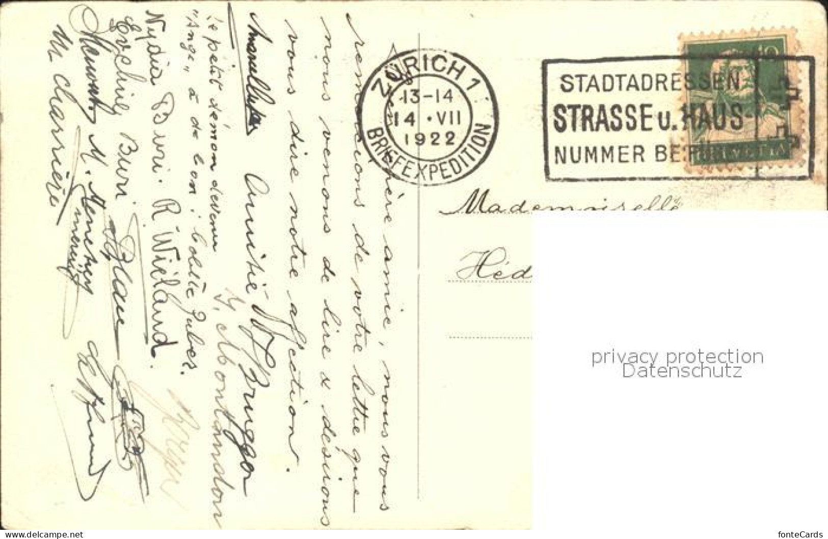 11778747 Zuerich Eglise Francaise Zuerich - Autres & Non Classés