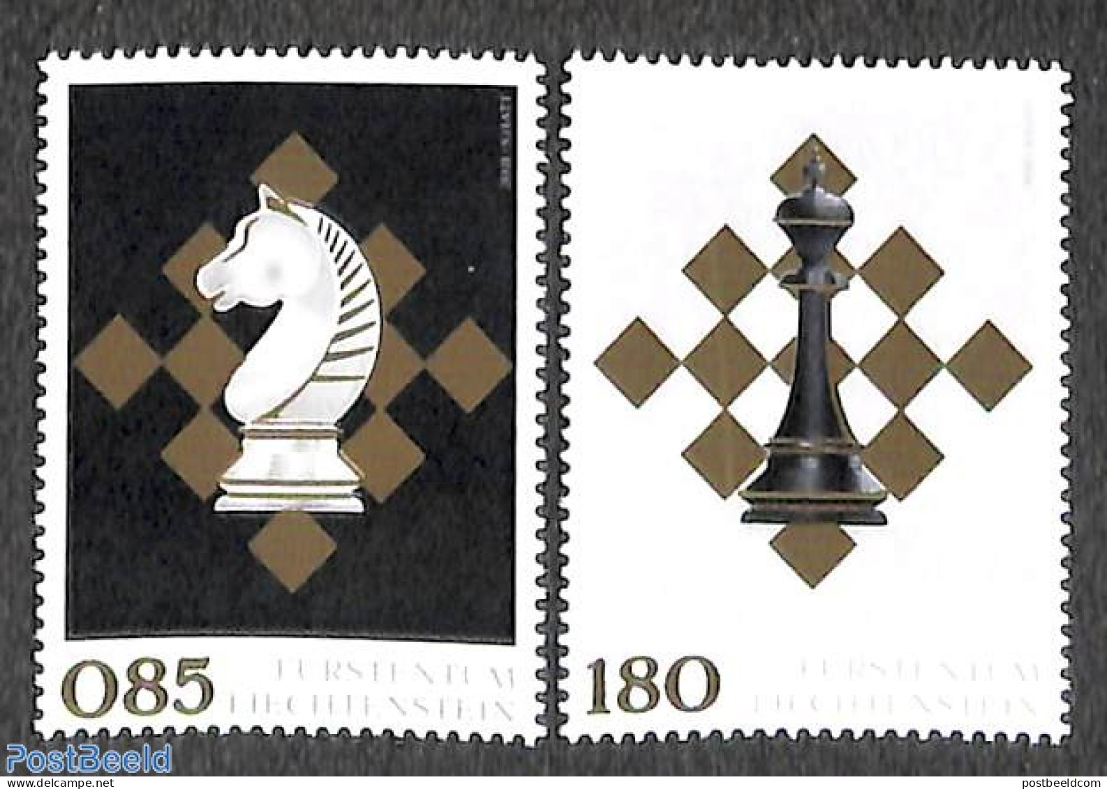 Liechtenstein 2021 Chess Federation 2v, Mint NH, Sport - Chess - Neufs