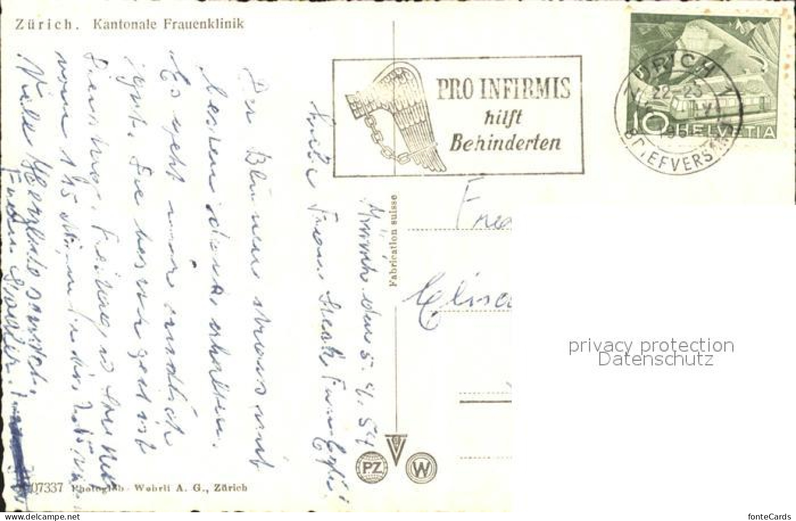 11778737 Zuerich Kantonale Frauenklinik Zuerich - Other & Unclassified