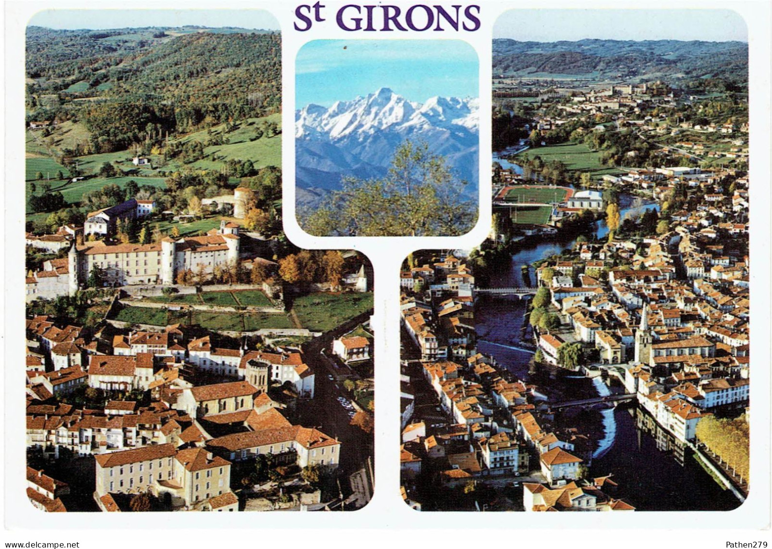 CPM FRANCE 09 ARIEGE SAINT-GIRONS - Multivues - 1987 - Saint Girons