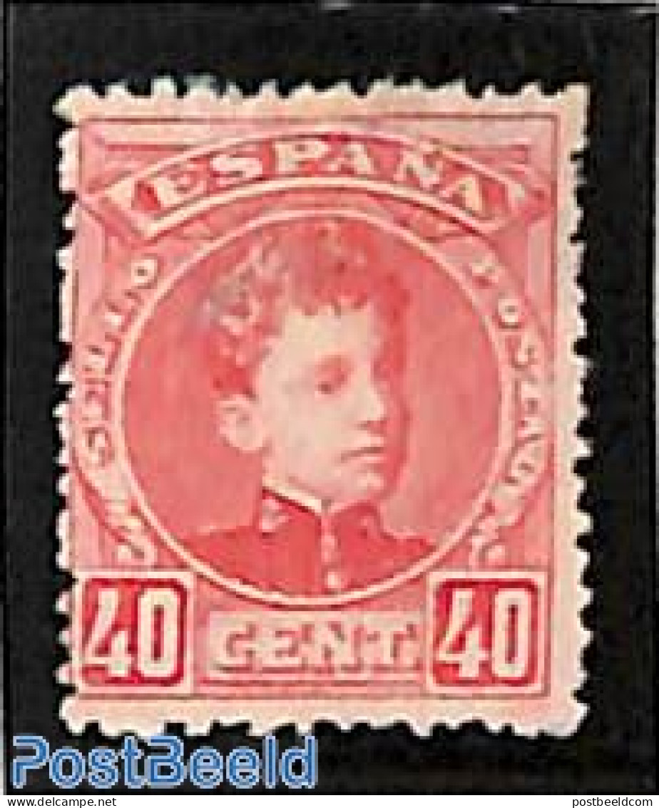 Spain 1902 40c, Stamp Out Of Set, Without Gum, Unused (hinged) - Ongebruikt
