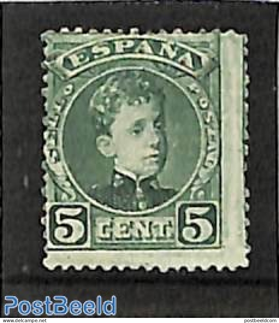 Spain 1901 5c, Stamp Out Of Set, Unused (hinged) - Unused Stamps
