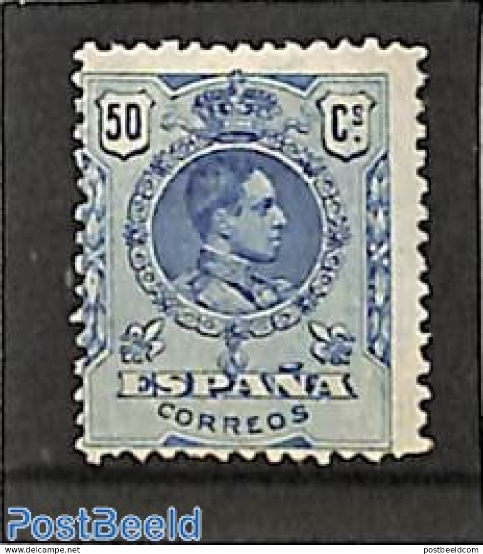 Spain 1909 50c, Stamp Out Of Set, Unused (hinged) - Ongebruikt