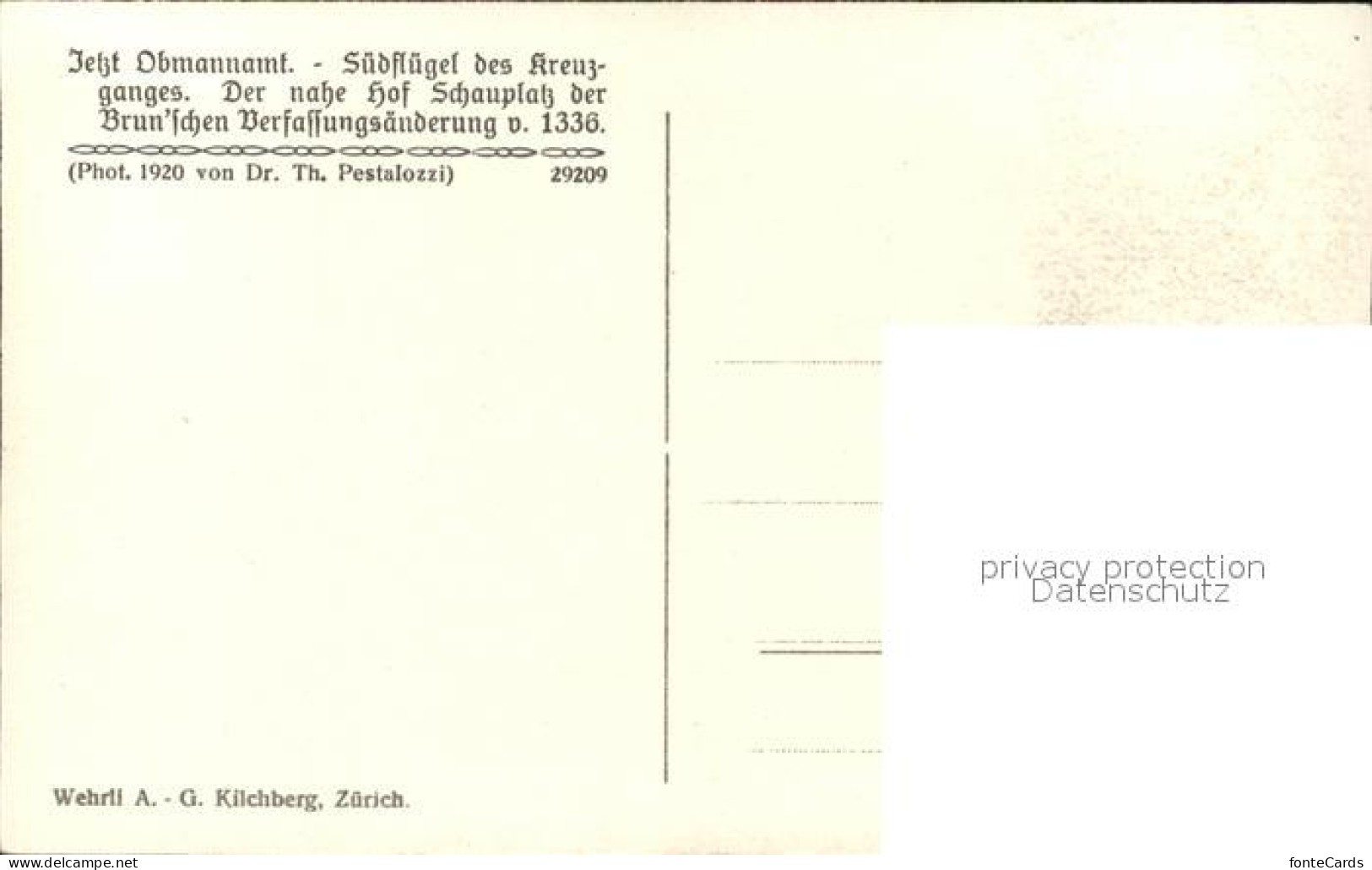 11778627 Zuerich Barfuesserkloster Suedfluegel Zuerich - Other & Unclassified