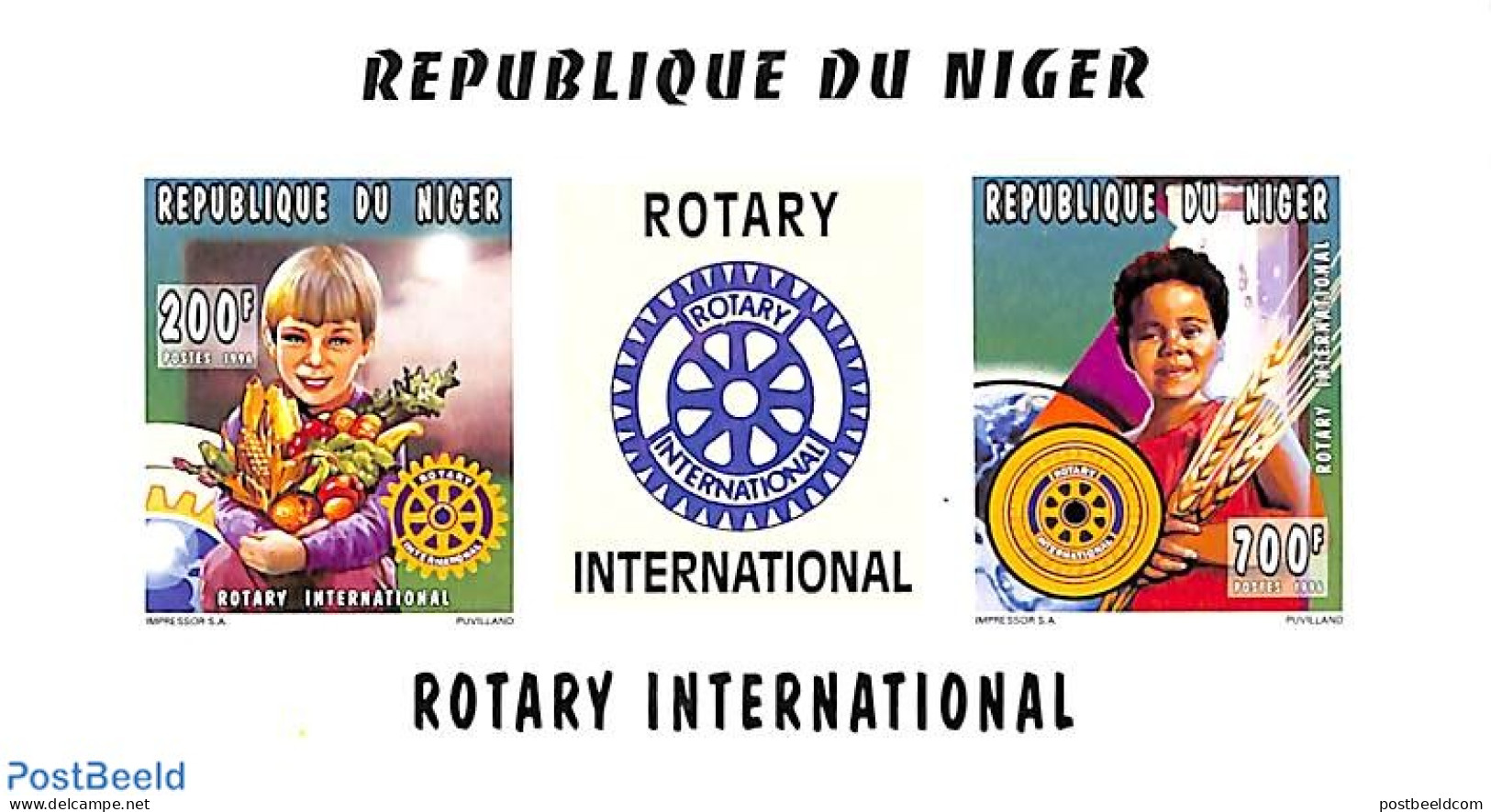 Niger 1996 Rotary Int. S/s, Imperforated, Mint NH, Various - Rotary - Rotary Club