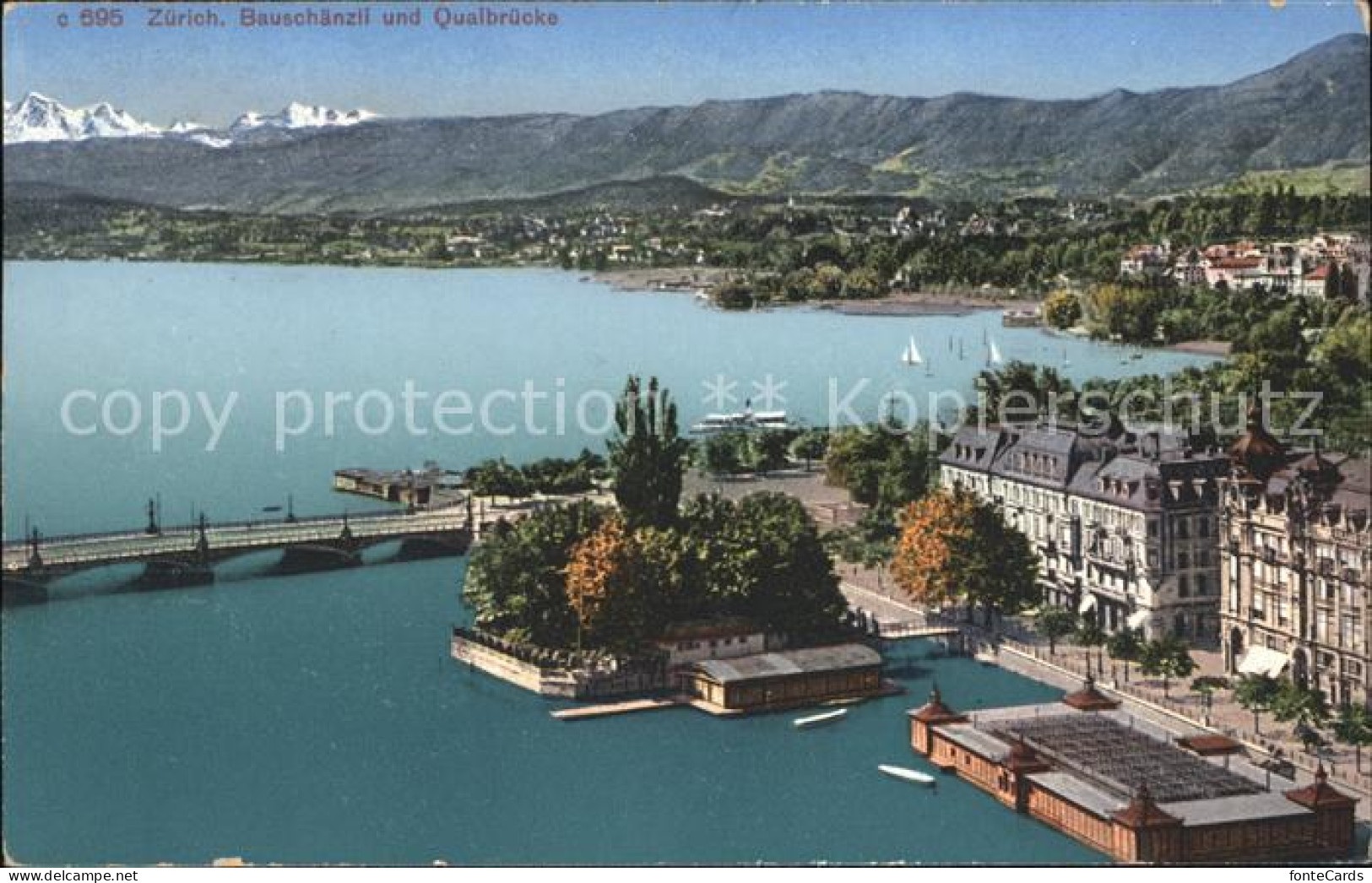 11778596 Zuerich Bauschaenzli Und Quaibruecke Zuerichsee Zuerich - Sonstige & Ohne Zuordnung