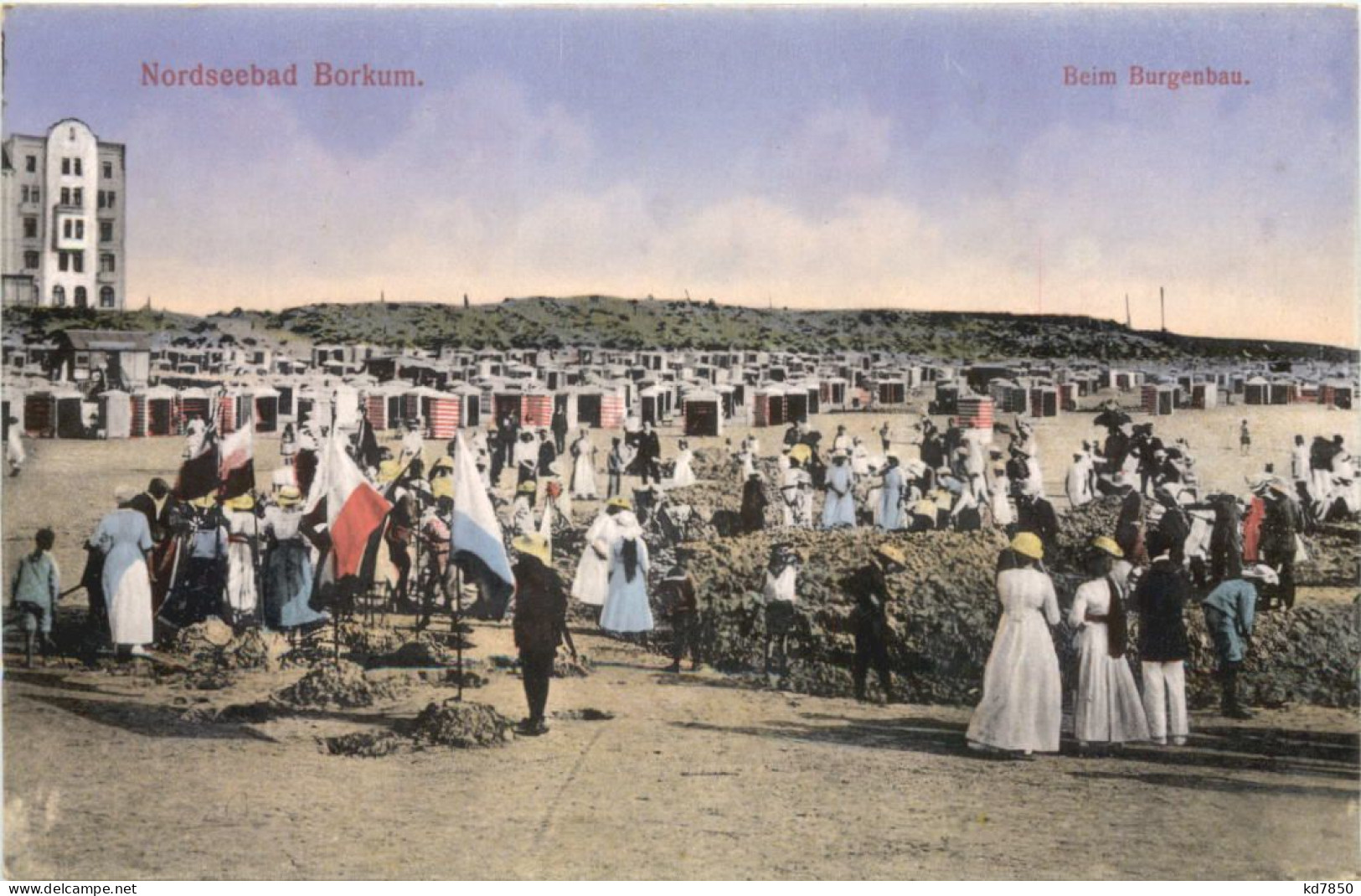 Nordseebad Borkum - Beim Burgenbau - Borkum