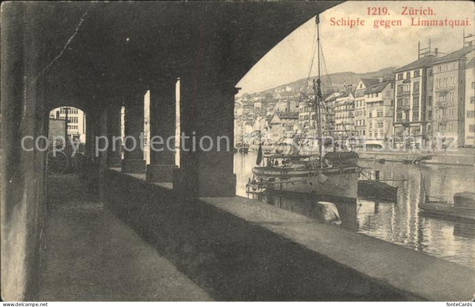 11778577 Zuerich Schipfe Mit Limmatquai Zuerich - Autres & Non Classés