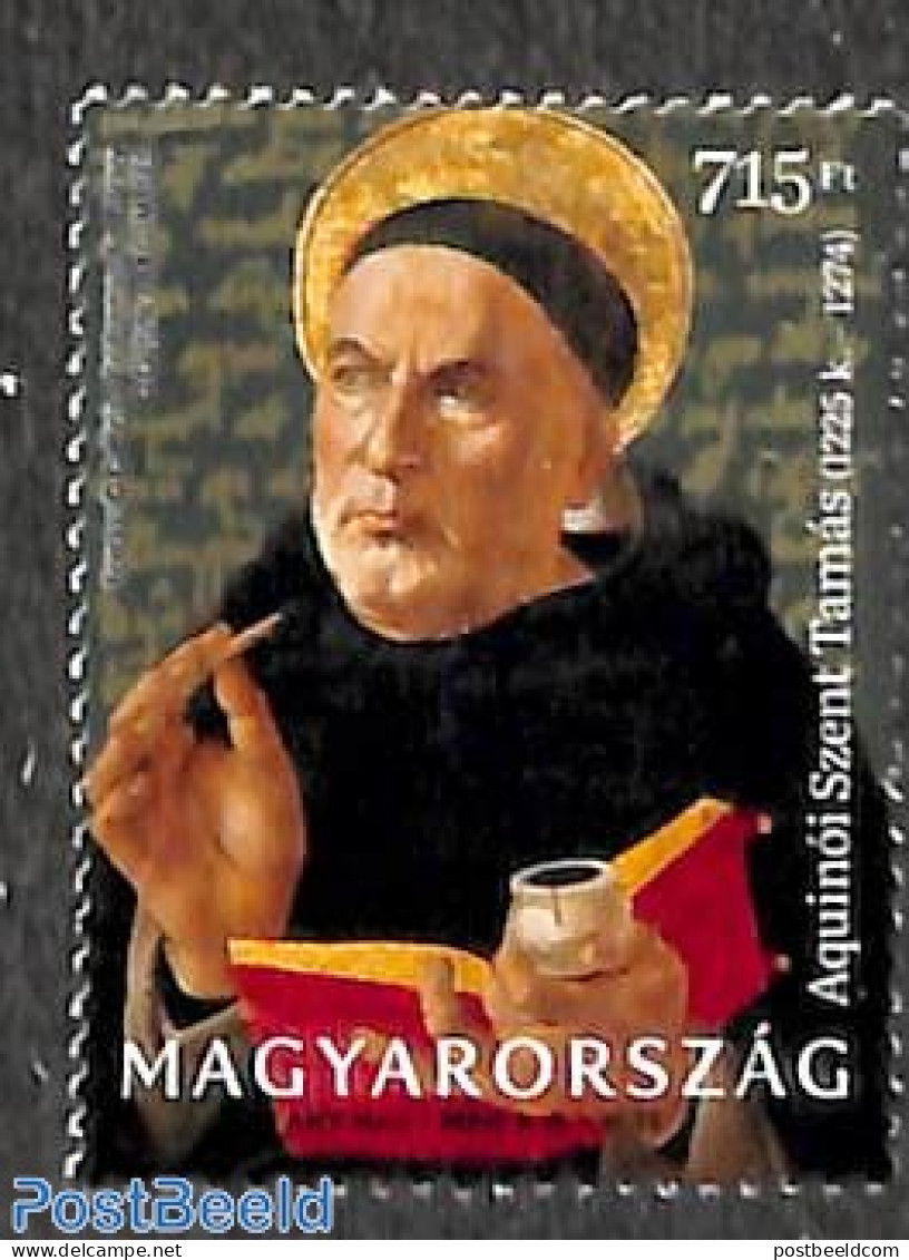 Hungary 2023 St Thomas Of Aquino 1v, Mint NH, Religion - Religion - Neufs