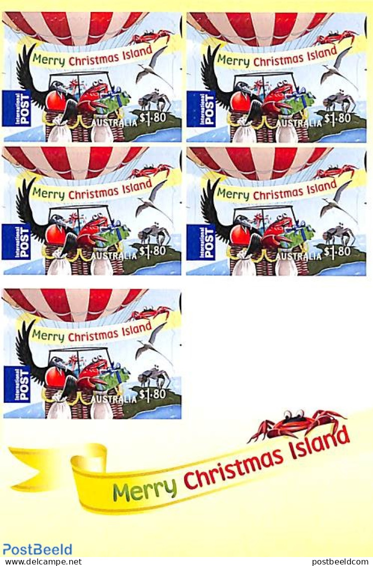 Christmas Islands 2013 Christmas Foil Booklet, Mint NH, Religion - Christmas - Stamp Booklets - Noël