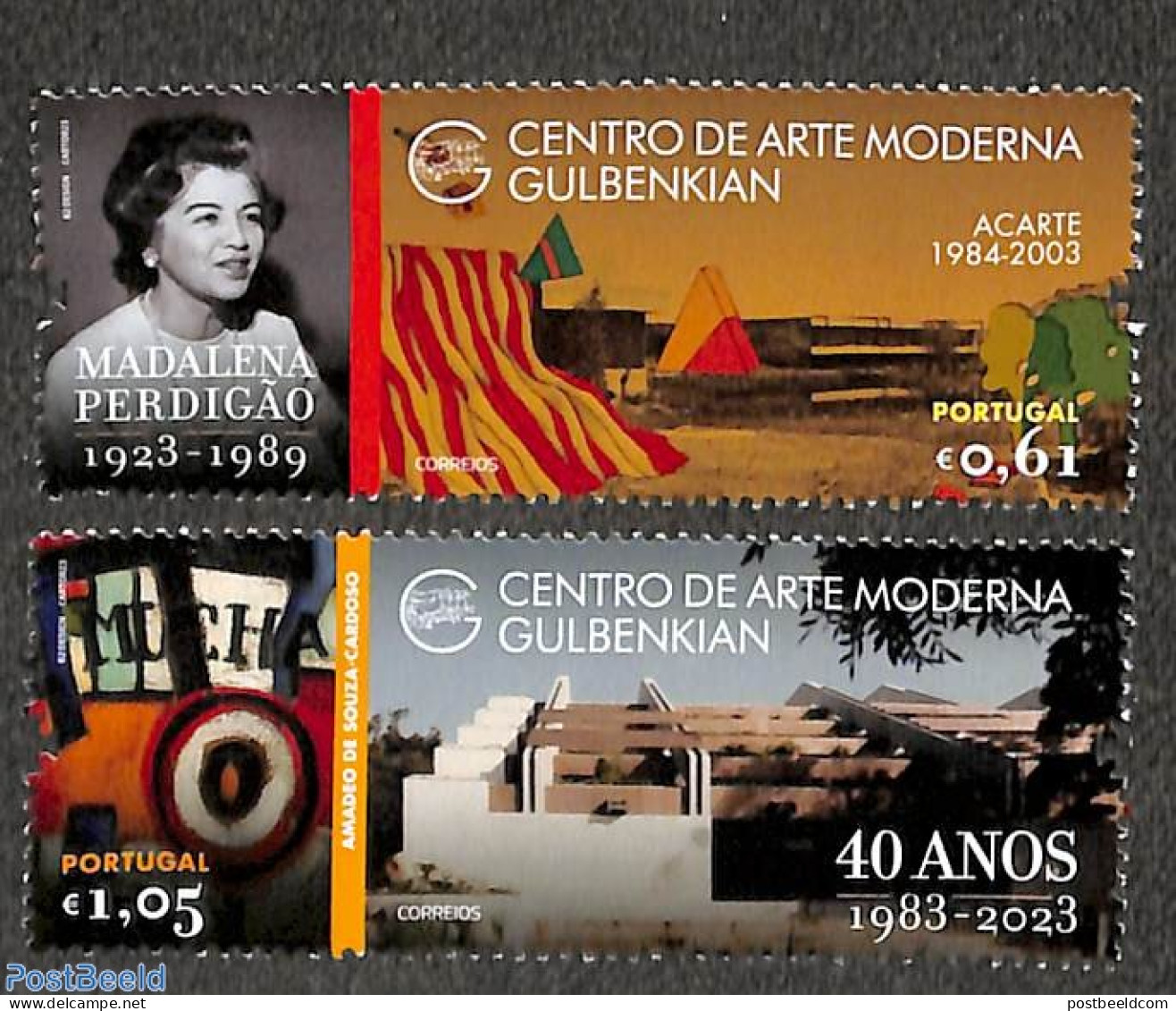 Portugal 2023 Gulbenkian Art Center 2v, Mint NH, Art - Museums - Unused Stamps