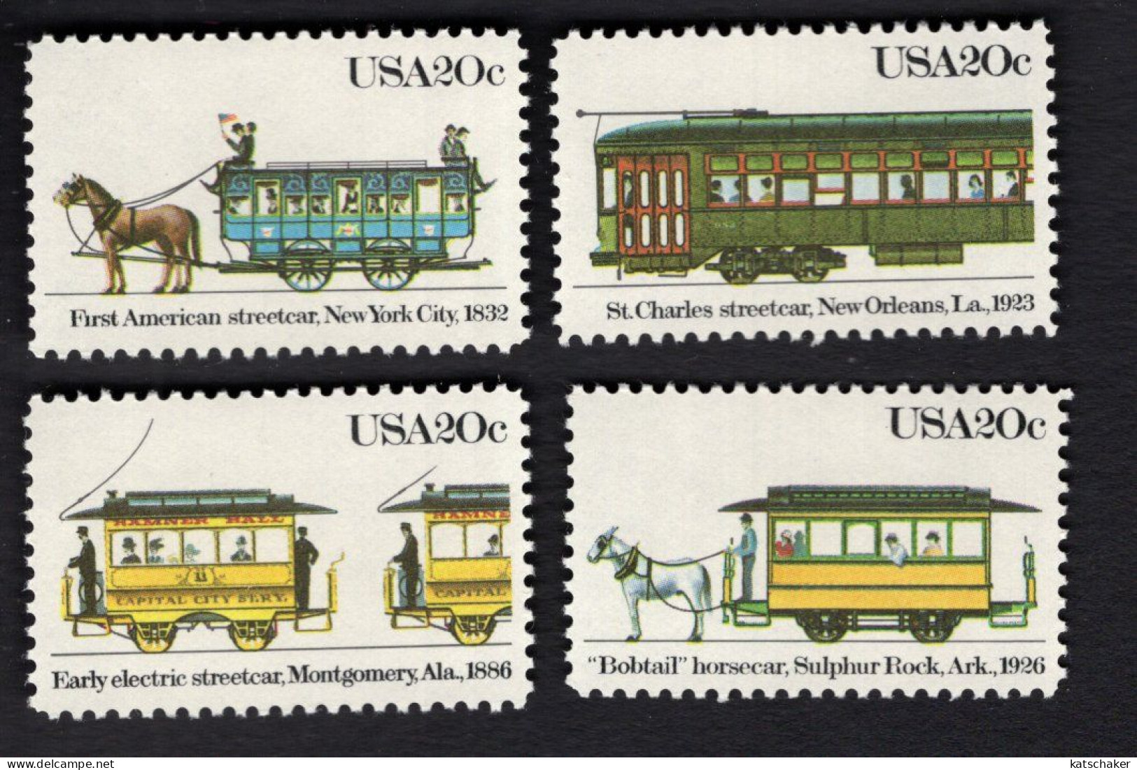 2029674866 1983 SCOTT 2059 2062 (XX) POSTFRIS MINT NEVER HINGED  - STREETCARS - Neufs