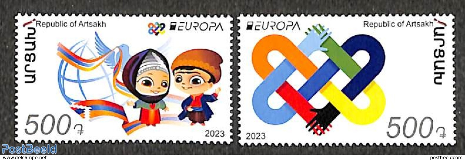 Nagorno-Karabakh 2023 Europa, Peace And Freedom 2v, Mint NH, History - Various - Europa (cept) - Peace - Joint Issues - Gemeinschaftsausgaben