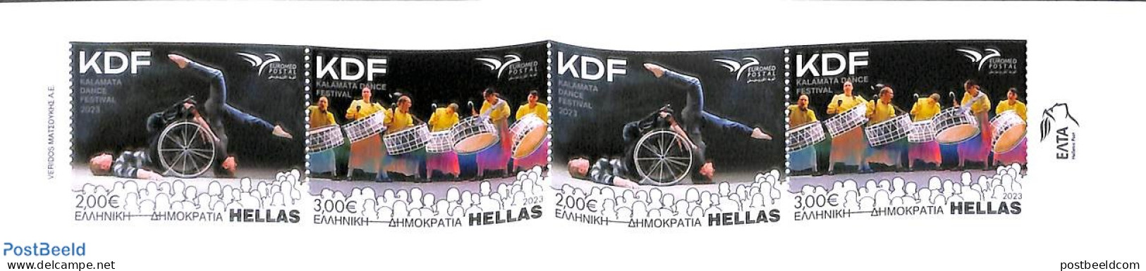 Greece 2023 Euromed Booklet, Mint NH, Health - Performance Art - Disabled Persons - Dance & Ballet - Music - Stamp Boo.. - Neufs