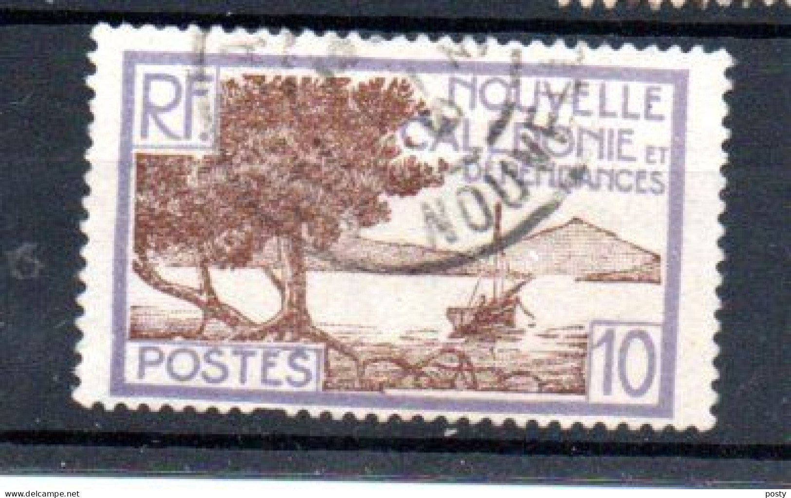 NOUVELLE CALEDONIE - NEW CALEDONIA - 10 Cents - 1928 - BAIE DE LA POINTE DES PALETUVIERS - Oblitéré - Used - - Gebruikt