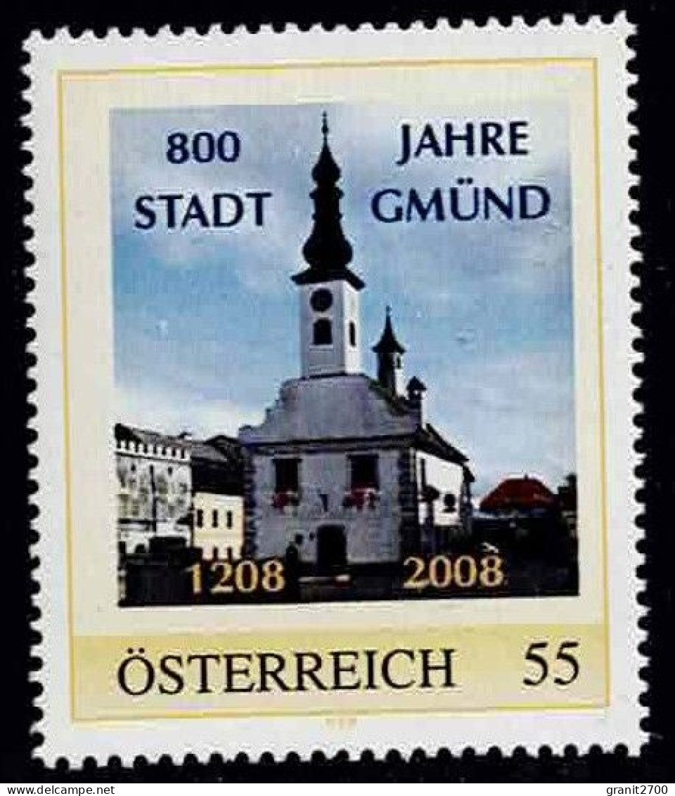 PM 800 Jahre Stadt Gmünd Ex Bogen Nr. 8019406  Postfrisch - Timbres Personnalisés