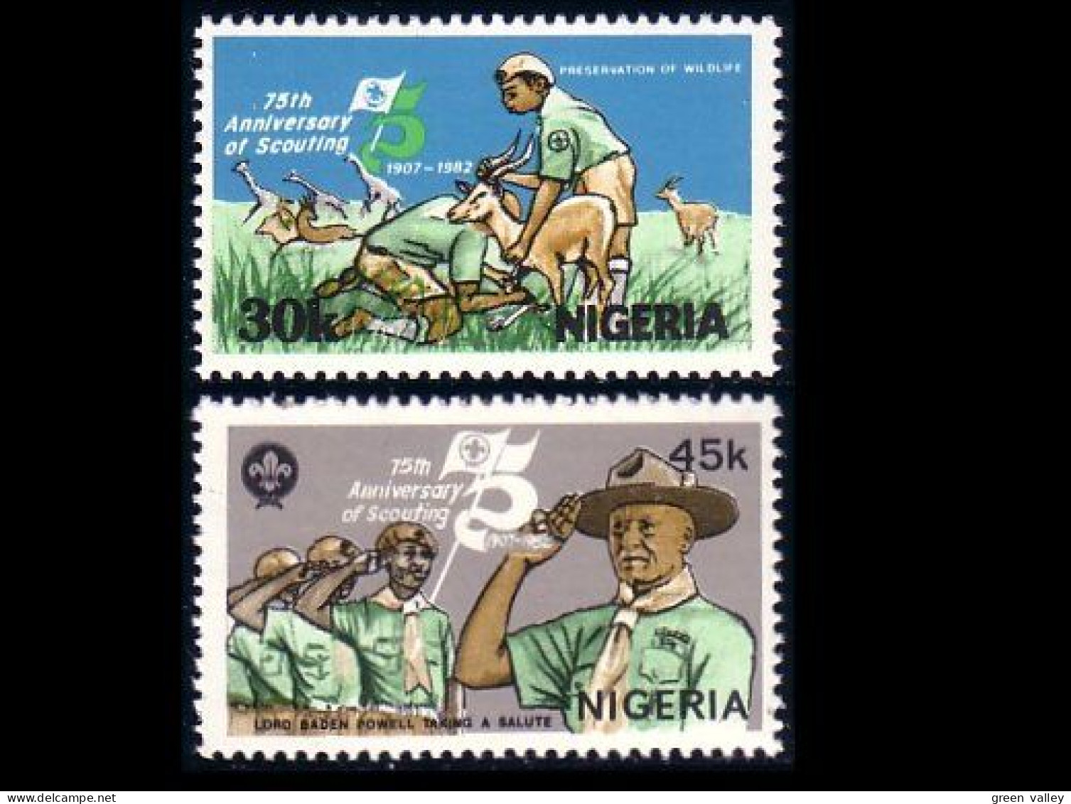 BS-43 Nigeria Boy Scouts Padvinders Pfadfinder MNH ** Neuf SC - Unused Stamps