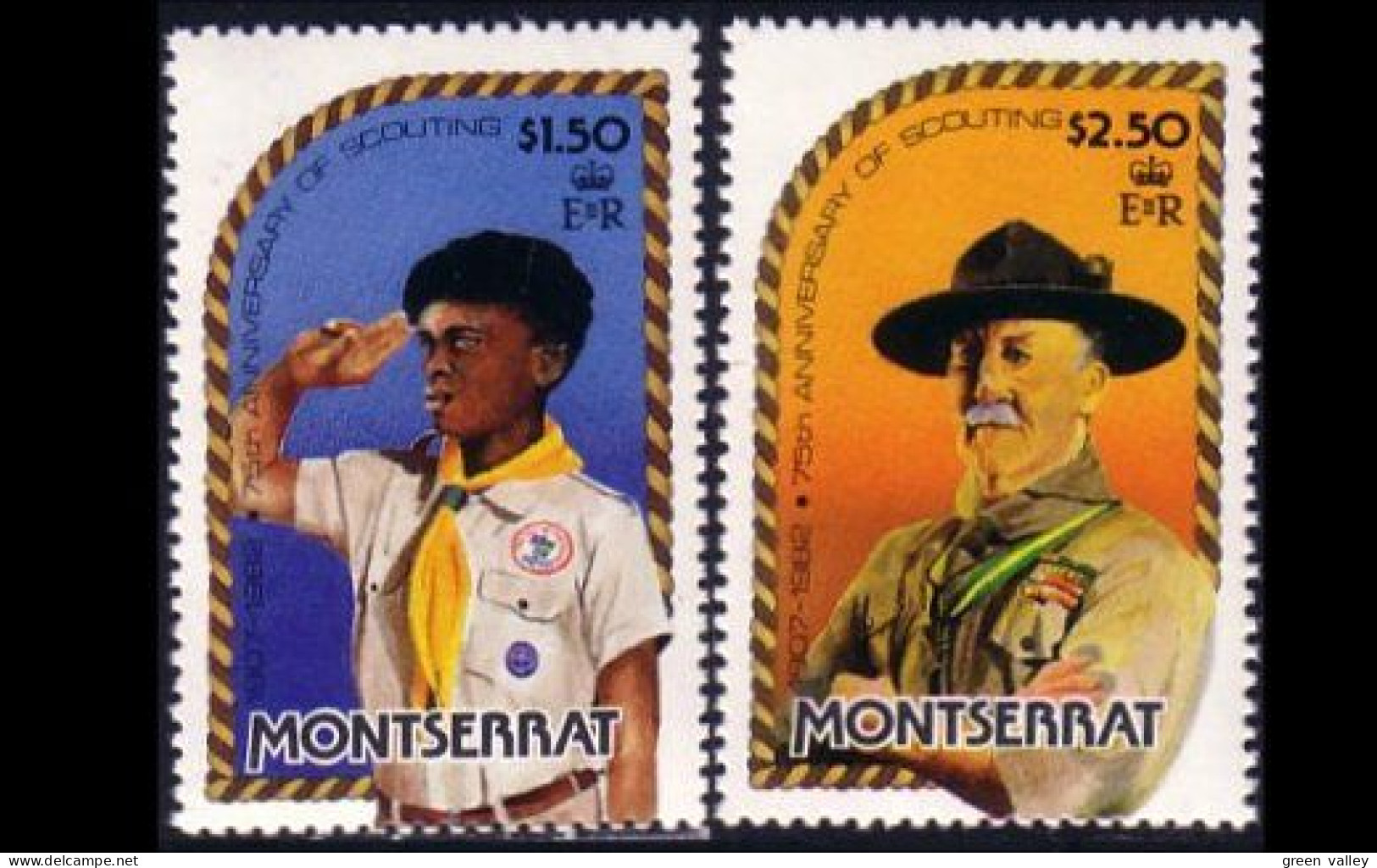 BS-41 Montserrat Boy Scouts Padvinders Pfadfinder MNH ** Neuf SC - Nuevos