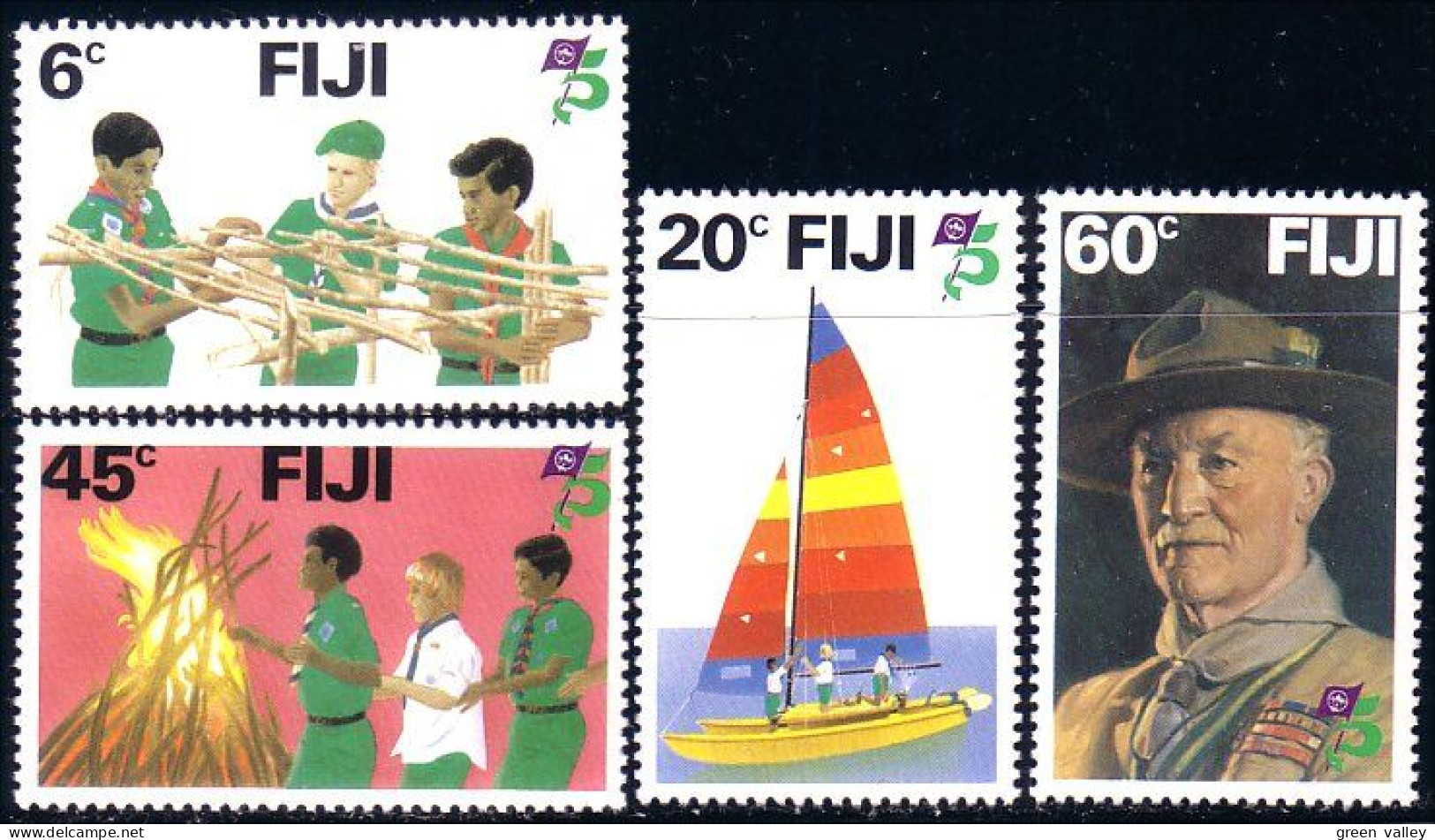 BS-15 Fiji Bateau Boat Boy Scouts Padvinders Pfadfinder MNH ** Neuf SC - Ongebruikt