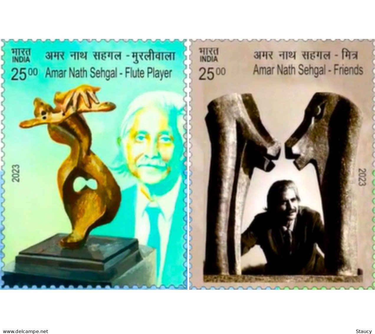 India 2023 75 Years Of INDIA - LUXEMBOURG JOINT ISSUE Collection: 2v SET + Miniature Sheet + First Day Cover As Per Scan - Ongebruikt