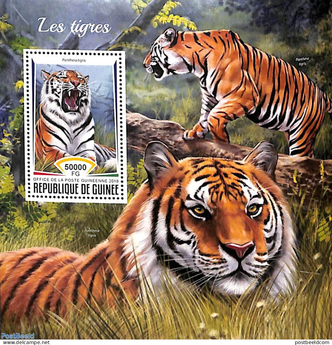 Guinea, Republic 2018 Tigers S/s, Mint NH, Nature - Cat Family - Altri & Non Classificati