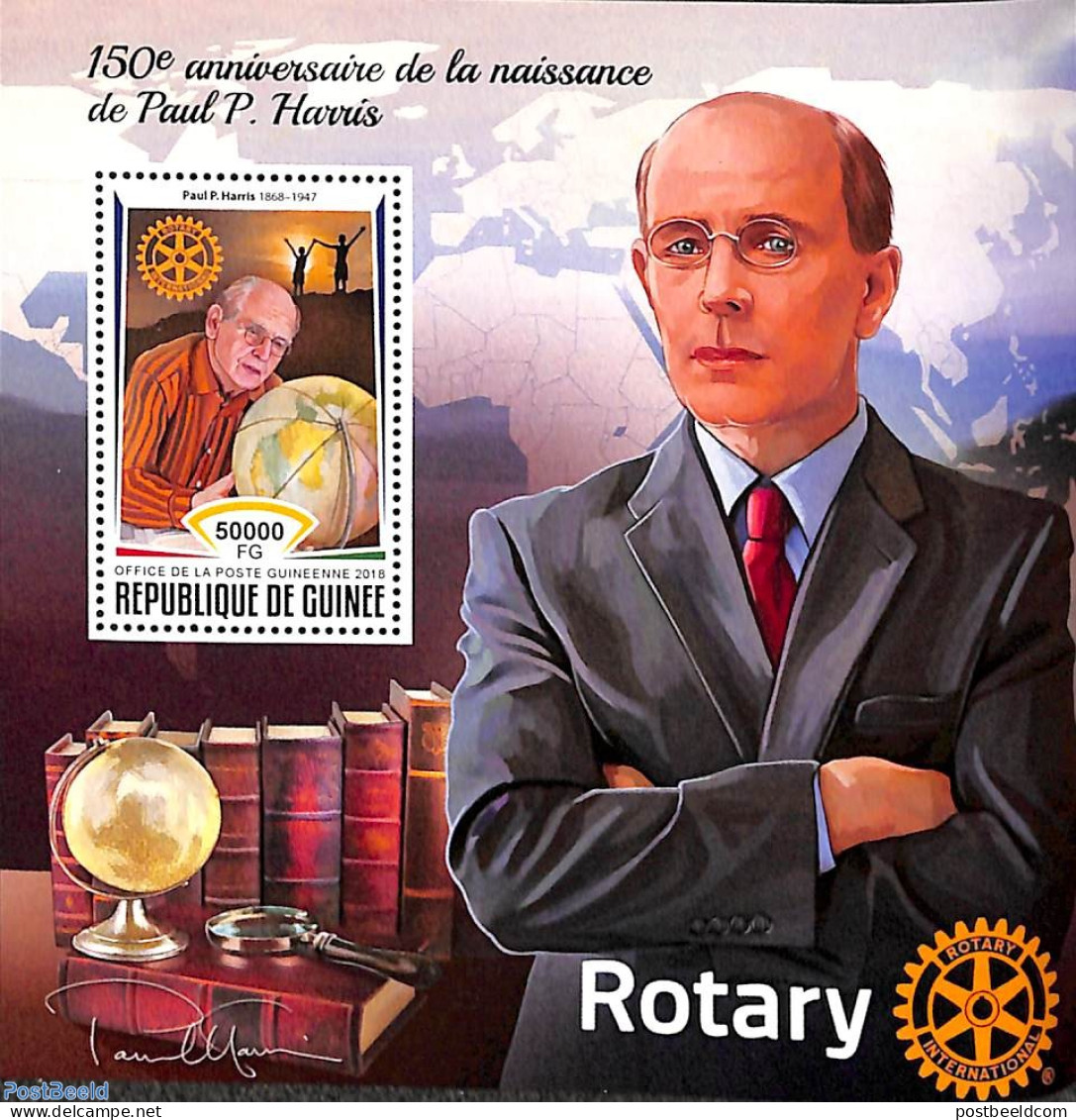 Guinea, Republic 2018 Rotary S/s, Mint NH, Various - Globes - Rotary - Géographie