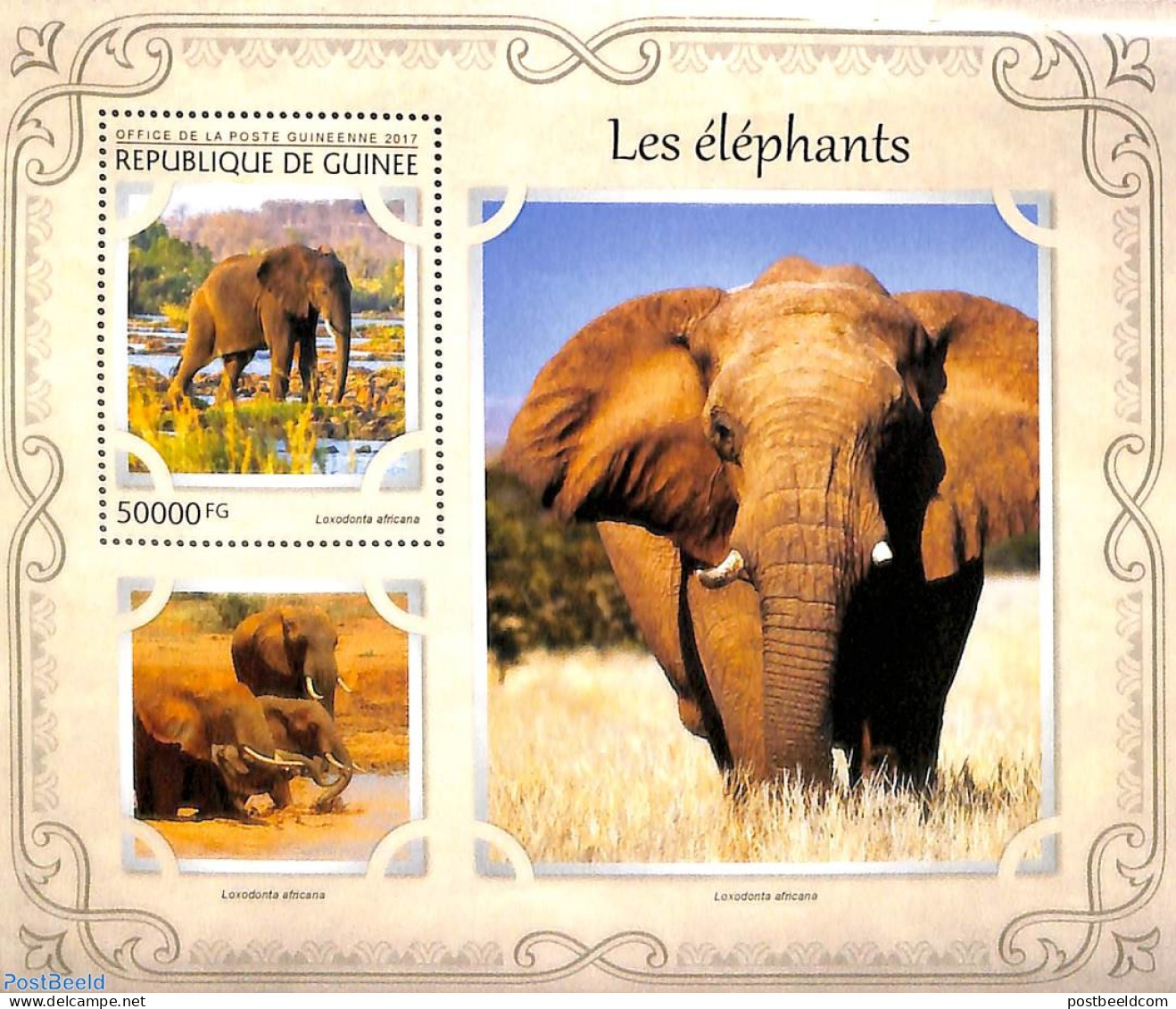 Guinea, Republic 2017 Elephants S/s, Mint NH, Nature - Animals (others & Mixed) - Elephants - Altri & Non Classificati