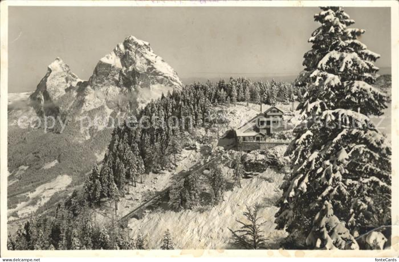 11777087 Schwyz Drahtseilbahn Schwyz Stoos Bergstation Schwyz - Autres & Non Classés