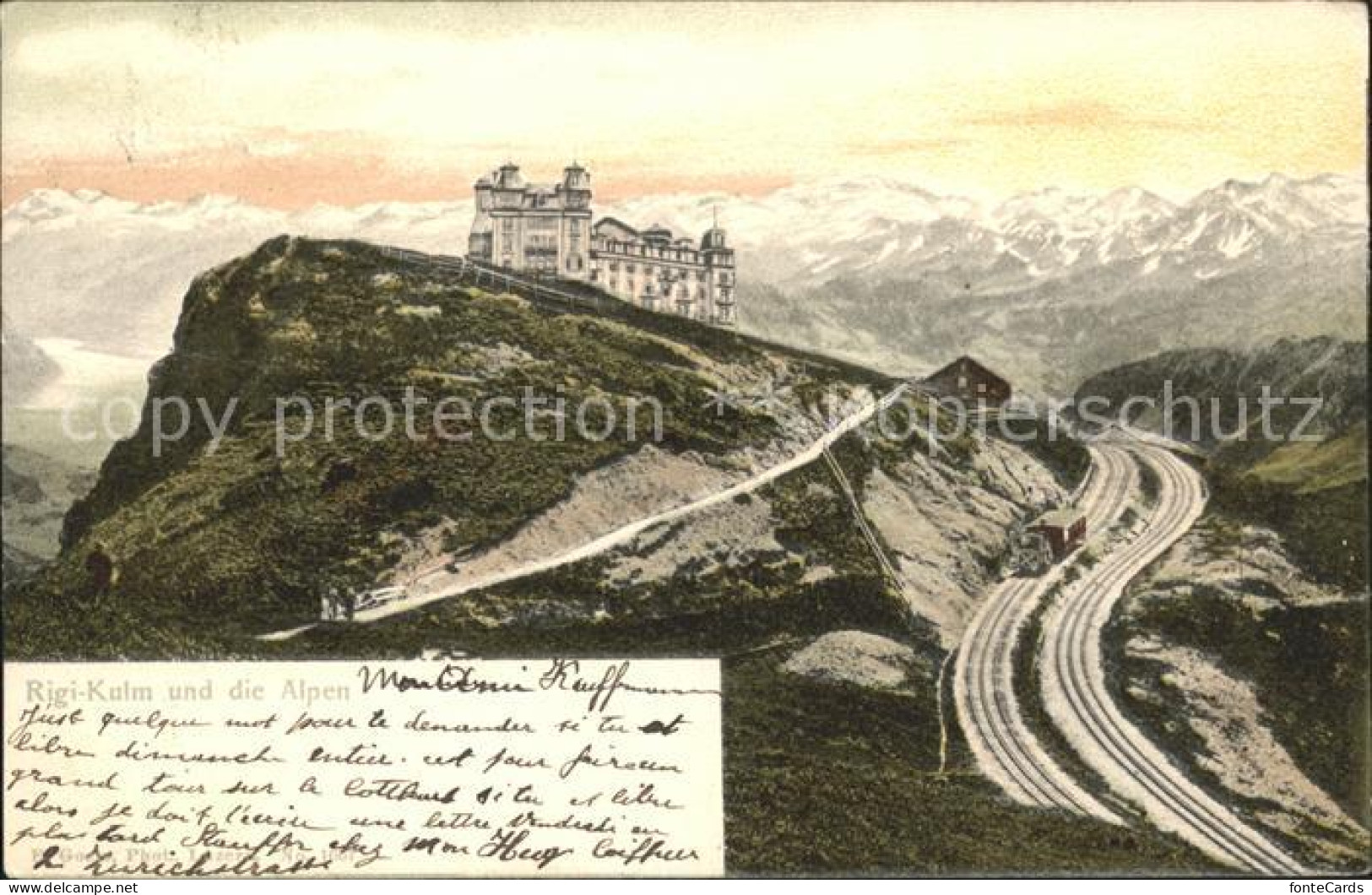 11776987 Rigi Kulm Hotel Mit Rigbahn Und Alpenpanorama Rigi Kulm - Andere & Zonder Classificatie