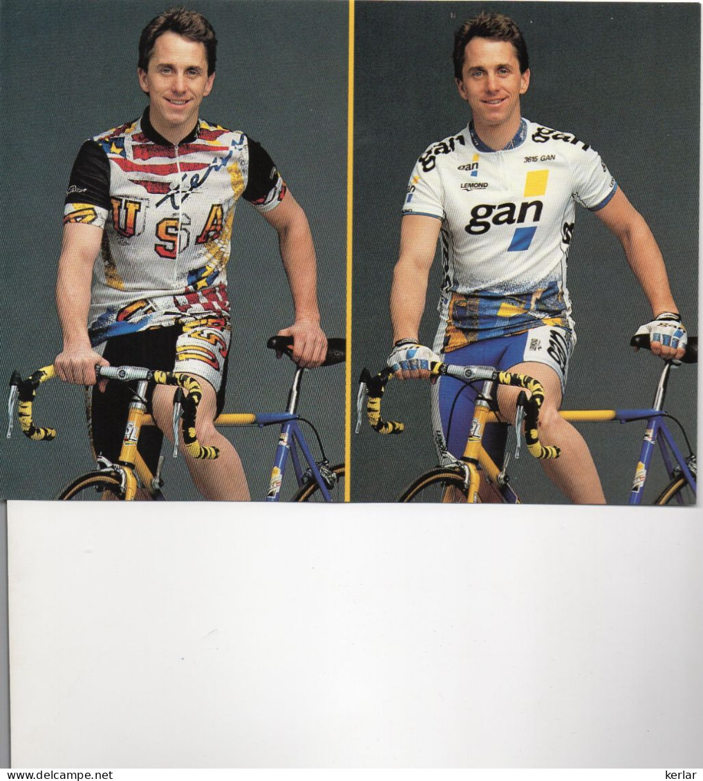 CARTE 21/15 Cm - 2 Photos De Lemond - Cycling