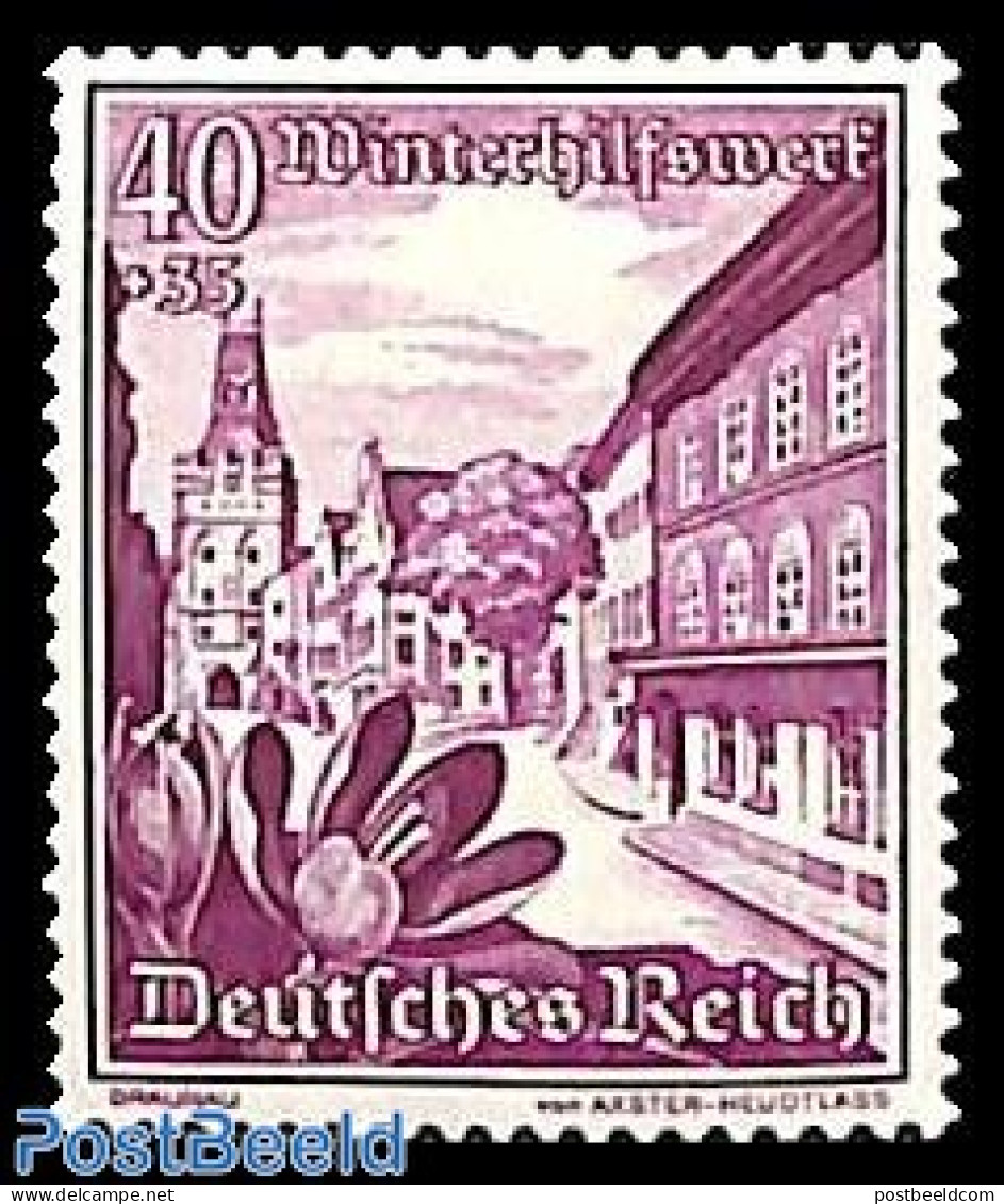 Germany, Empire 1938 40+35pf, Stamp Out Of Set, Unused (hinged), Nature - Flowers & Plants - Neufs