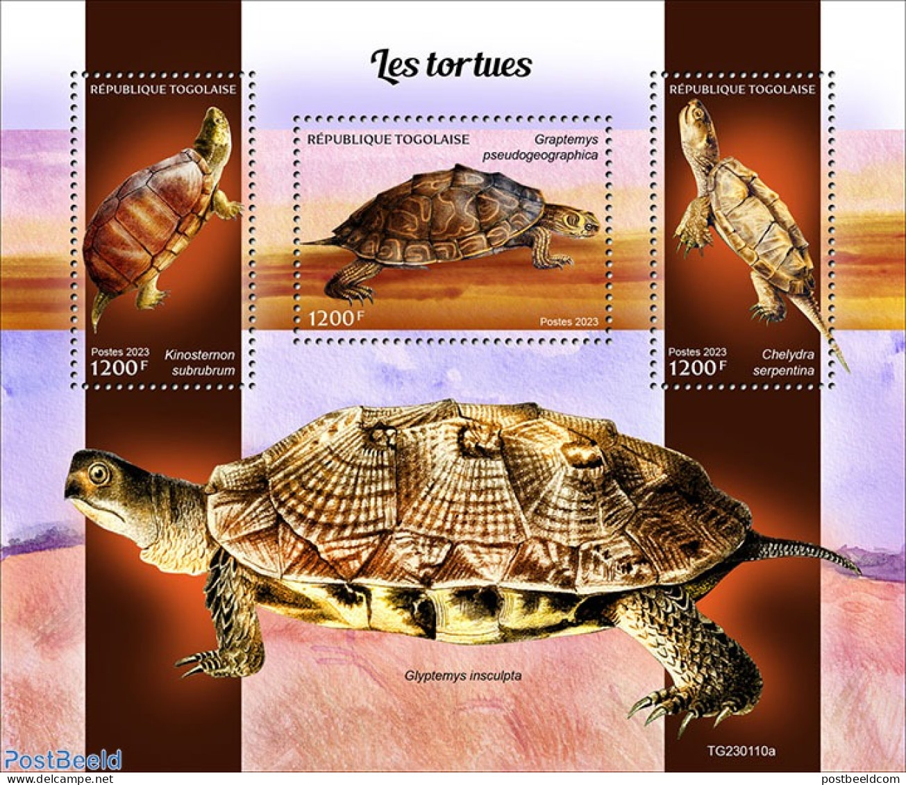 Togo 2023 Turtles, Mint NH, Nature - Turtles - Togo (1960-...)