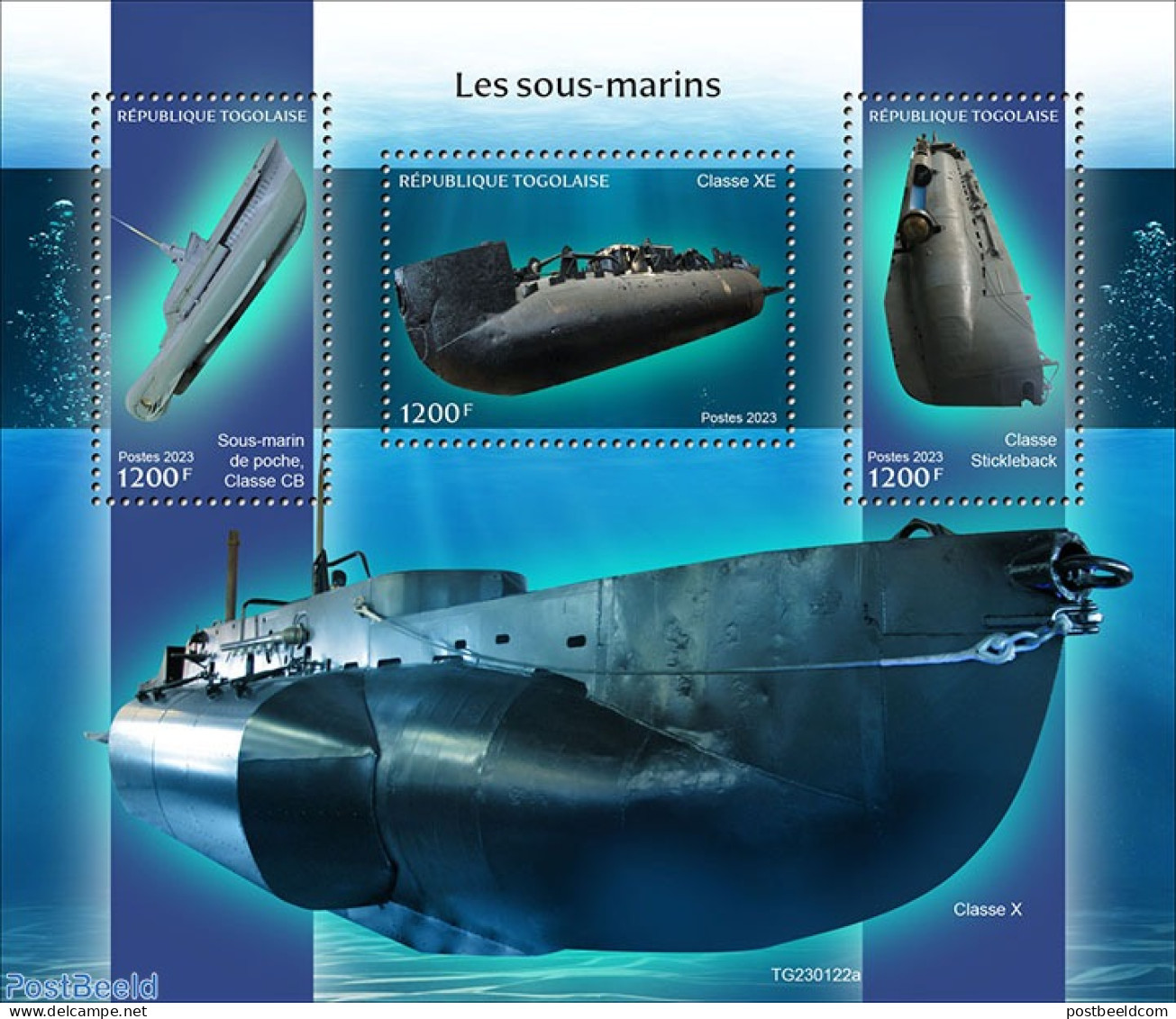 Togo 2023 Submarines, Mint NH, Transport - Ships And Boats - Ships