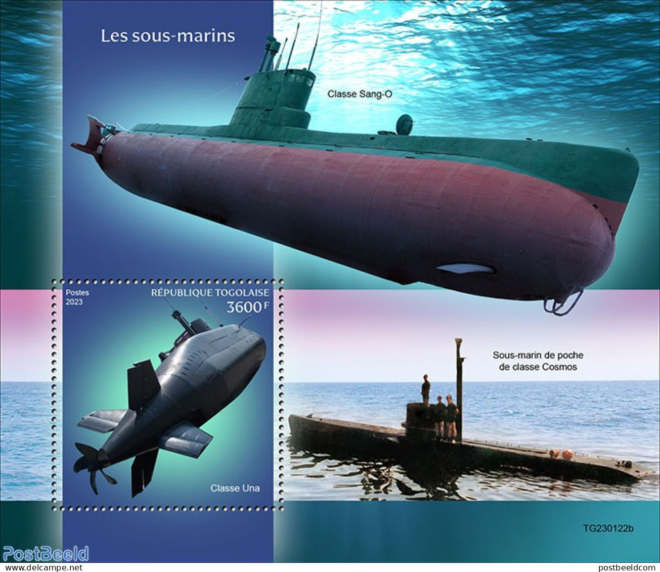 Togo 2023 Submarines, Mint NH, Transport - Ships And Boats - Schiffe