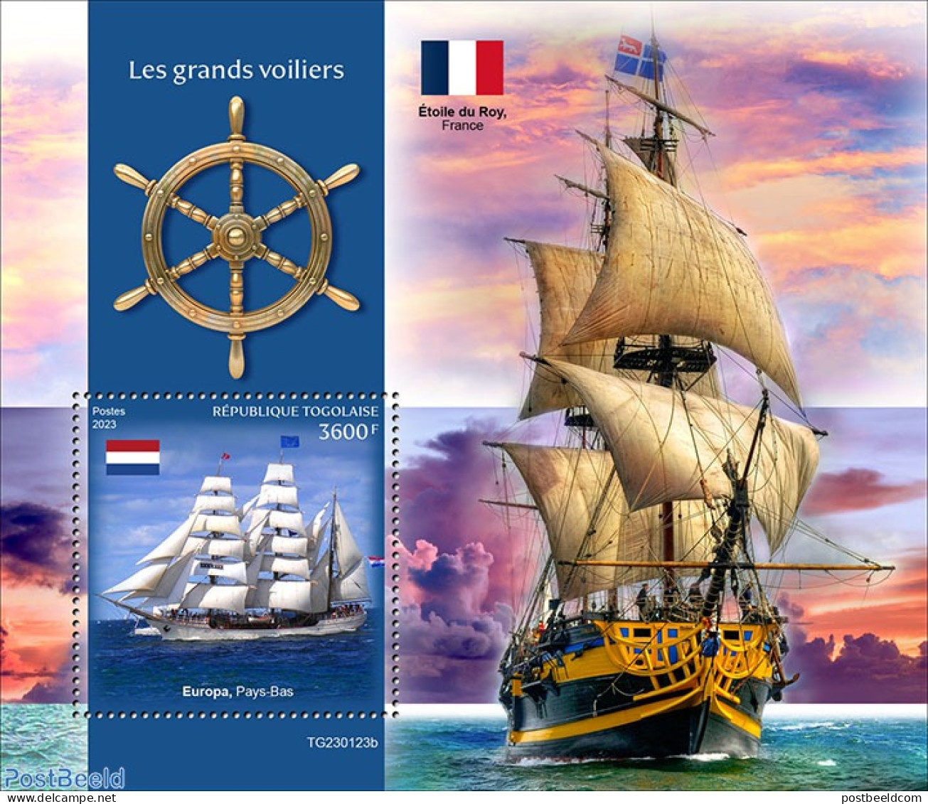 Togo 2023 Tall Ships , Mint NH, Transport - Ships And Boats - Boten