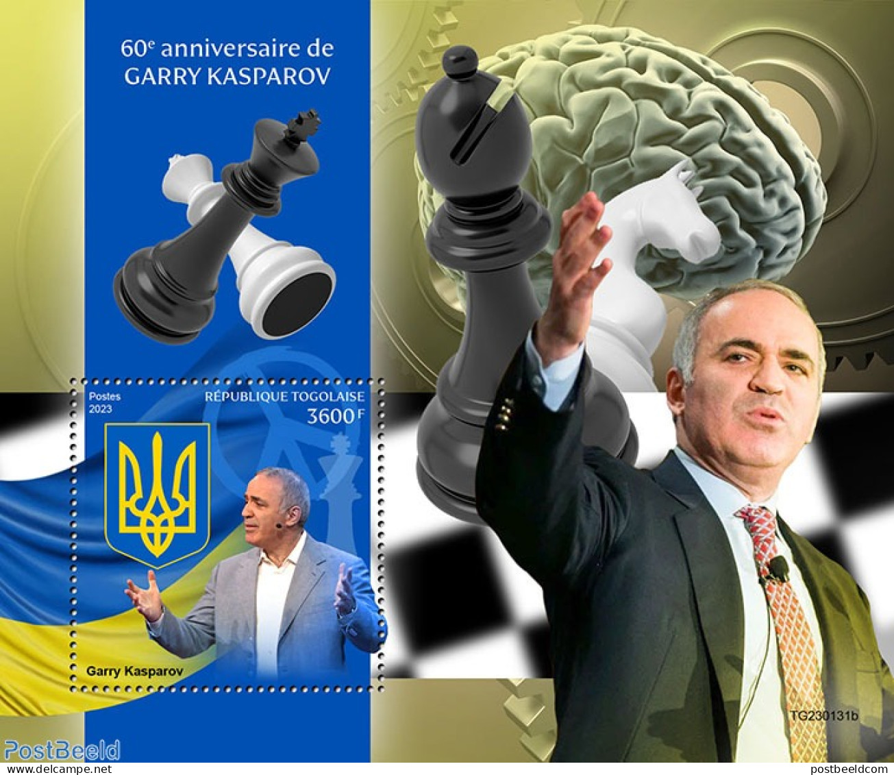 Togo 2023 Garry Kasparov, Mint NH, Sport - Chess - Schach