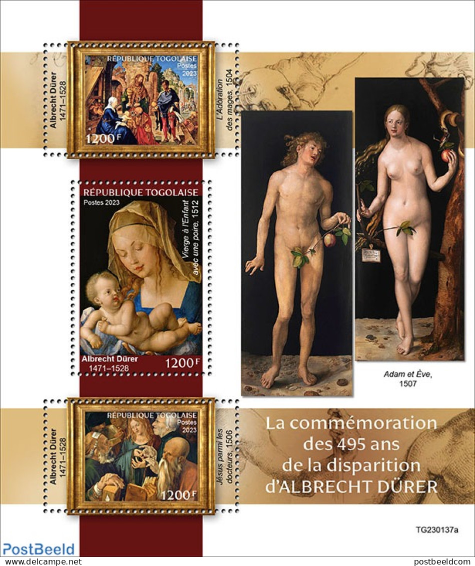 Togo 2023 Albrecht Dürer, Mint NH, Art - Dürer, Albrecht - Paintings - Togo (1960-...)