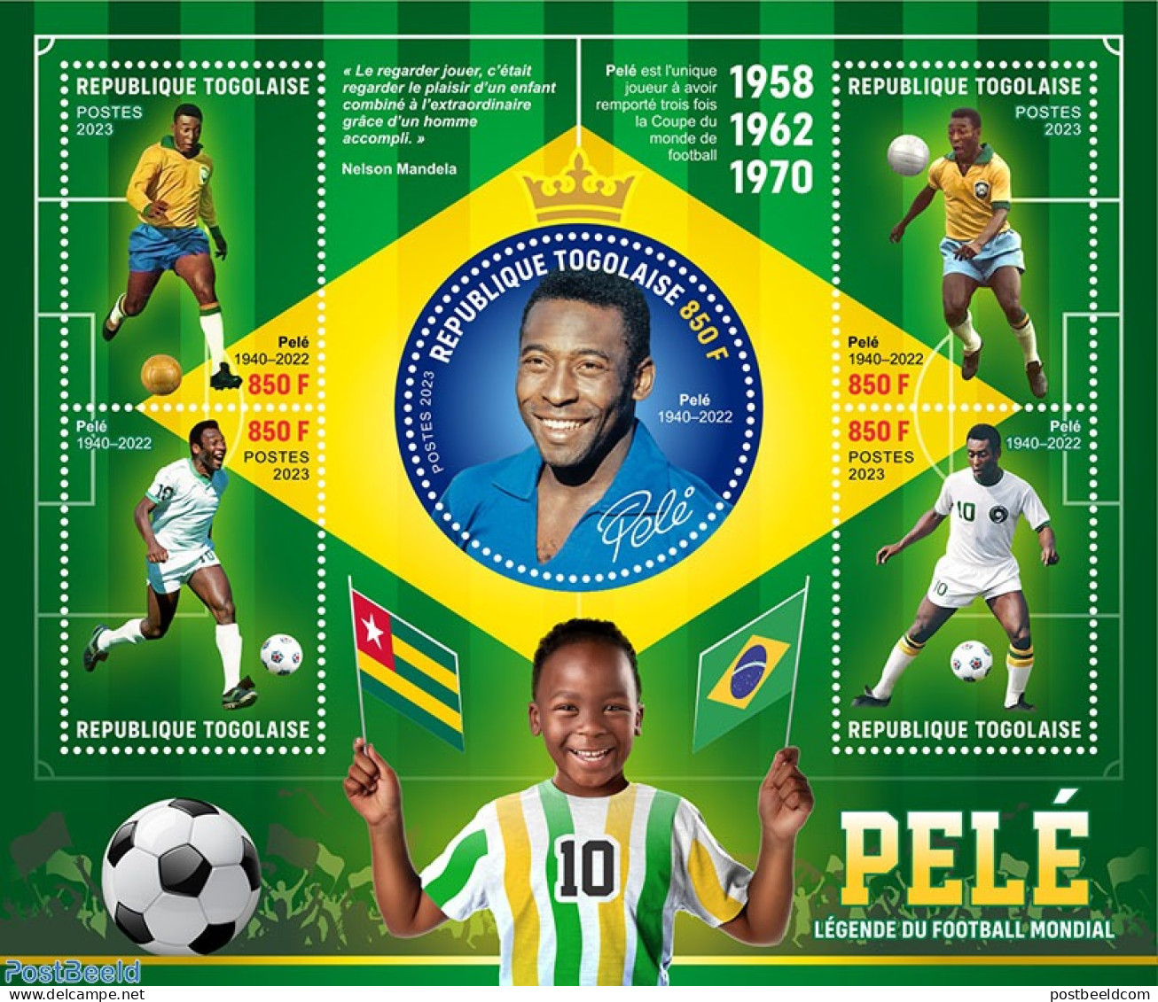 Togo 2023 Pelé, Mint NH, Sport - Football - Togo (1960-...)