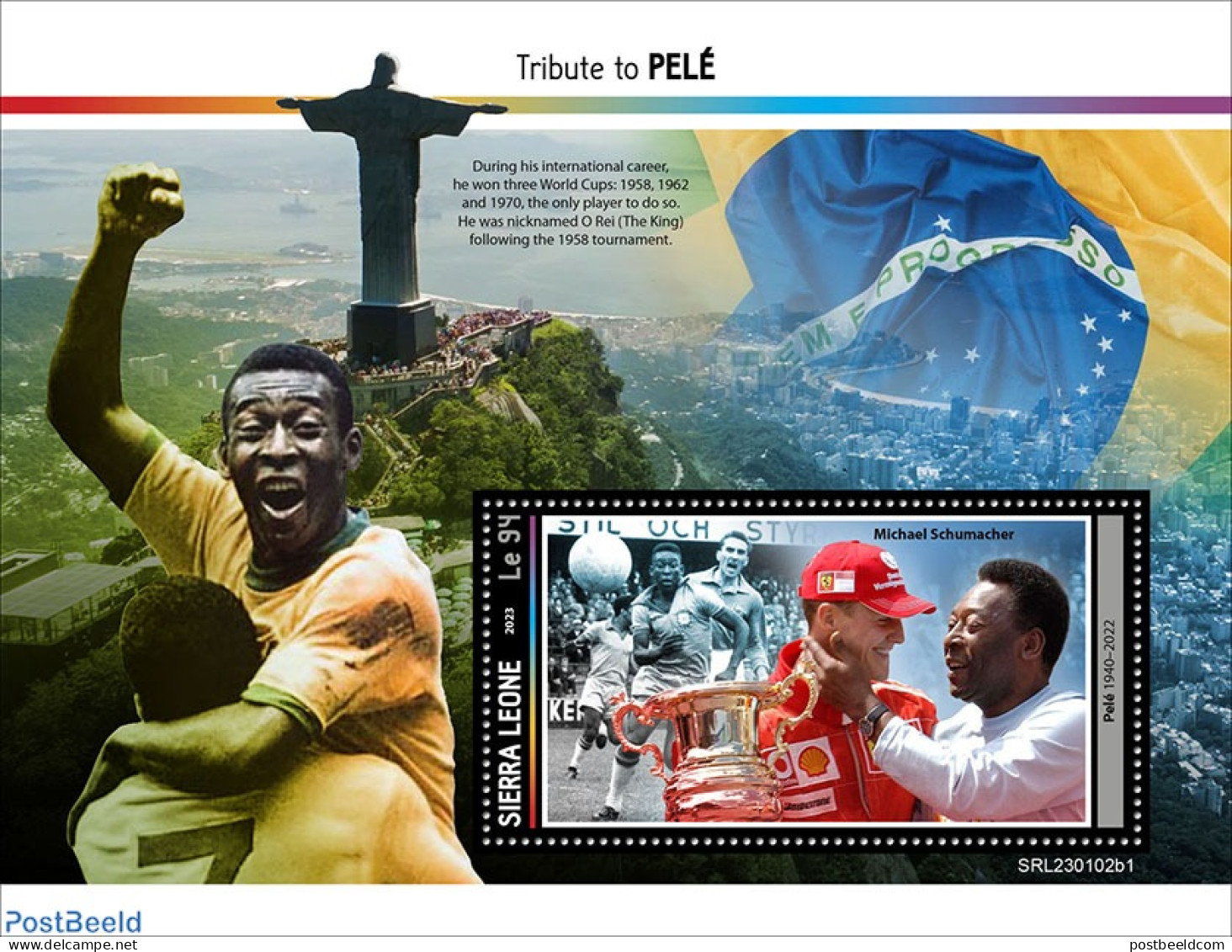 Sierra Leone 2023 Pelé, Mint NH, Sport - Autosports - Football - Autres & Non Classés