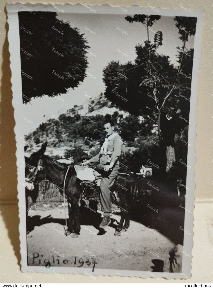 Italia Foto PIGLIO (Frosinone) 1934. 88x57 Mm. - Europe