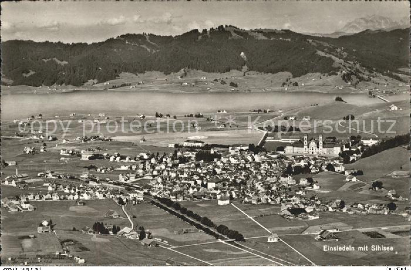 11776717 Einsiedeln SZ Mit Sihlsee Totalansicht Einsiedeln - Sonstige & Ohne Zuordnung