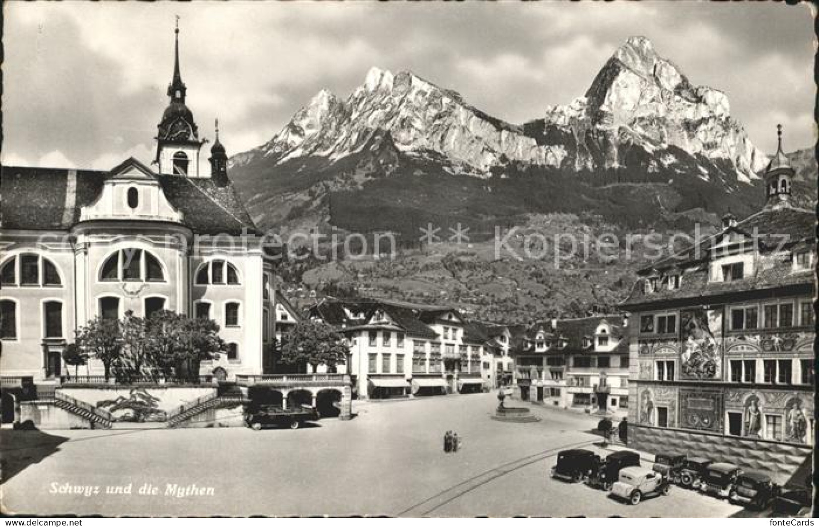 11776697 Schwyz Dorfpartie Mit Mythen Schwyz - Sonstige & Ohne Zuordnung