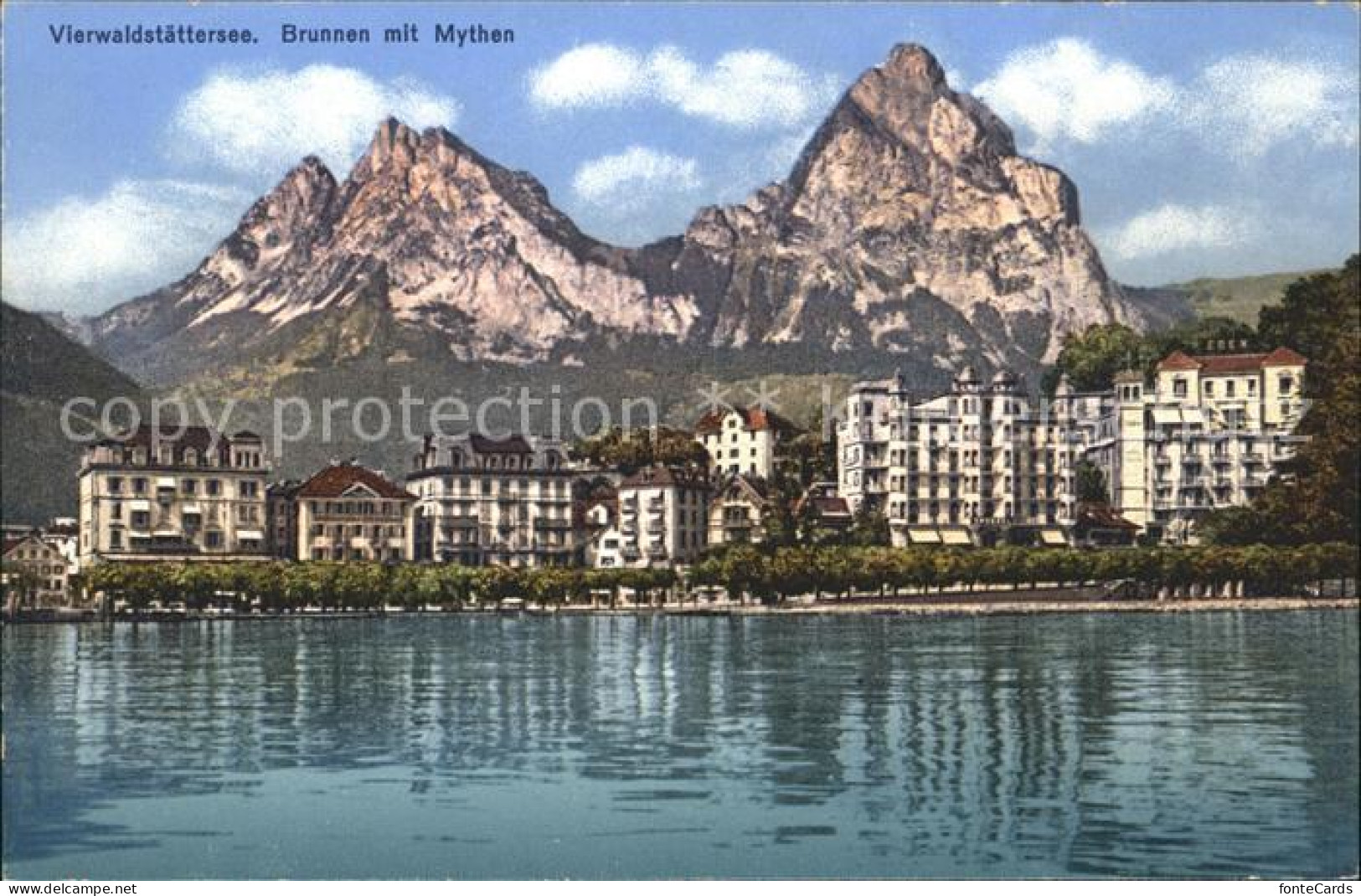 11776656 Vierwaldstaettersee SZ Brunnen Mit Mythen Brunnen - Sonstige & Ohne Zuordnung