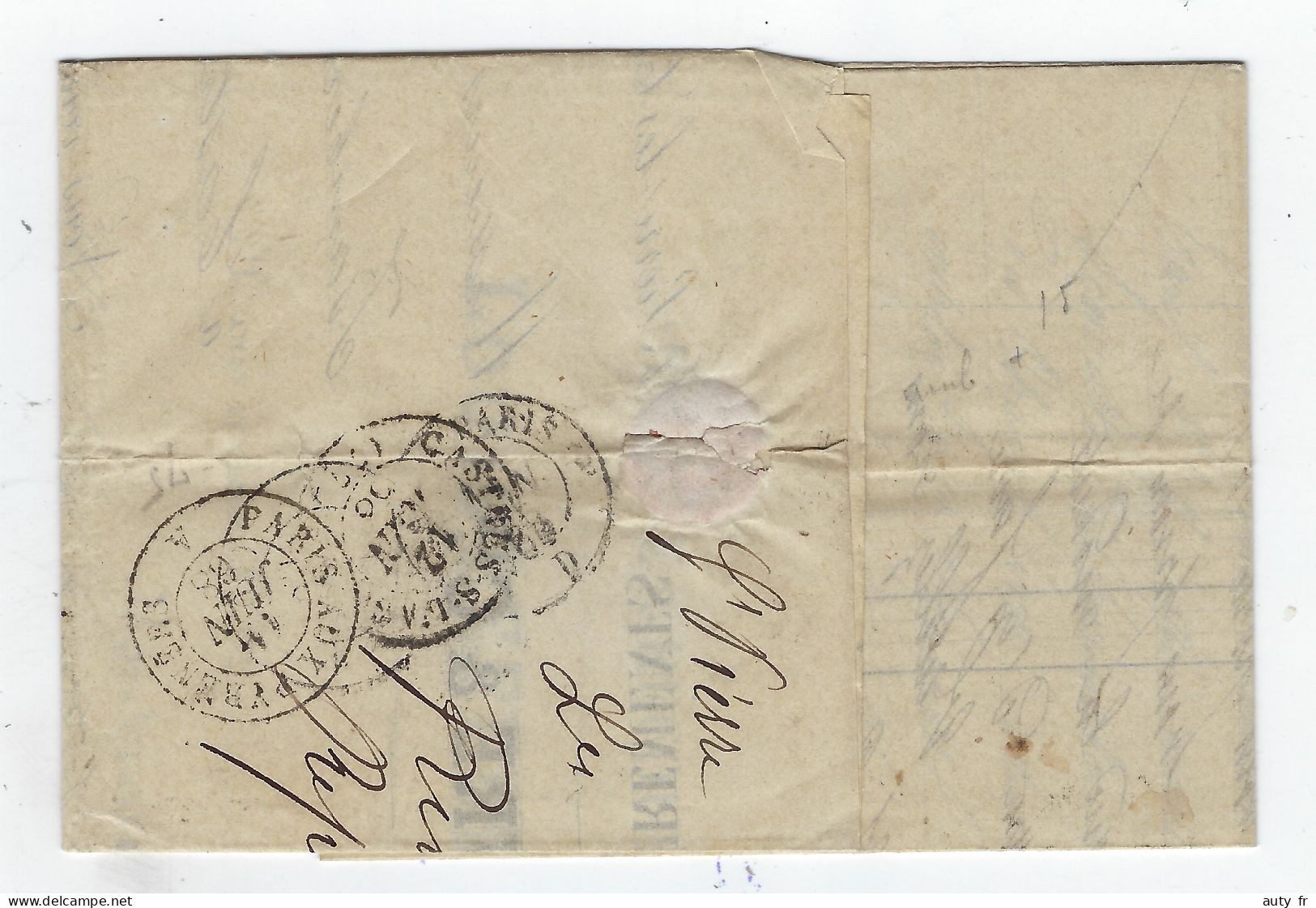 Lettre De ST PIERRE LES CALAIS (Banque Lefèbvre) Pour CASTRES -  GC 3816 - 1849-1876: Classic Period