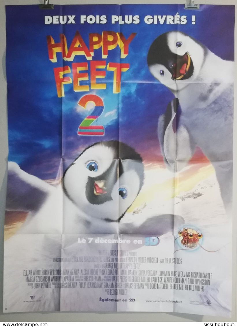 Affiche Originale De Cinéma "Happy Feet 2"  De 2011 - Afiches & Pósters